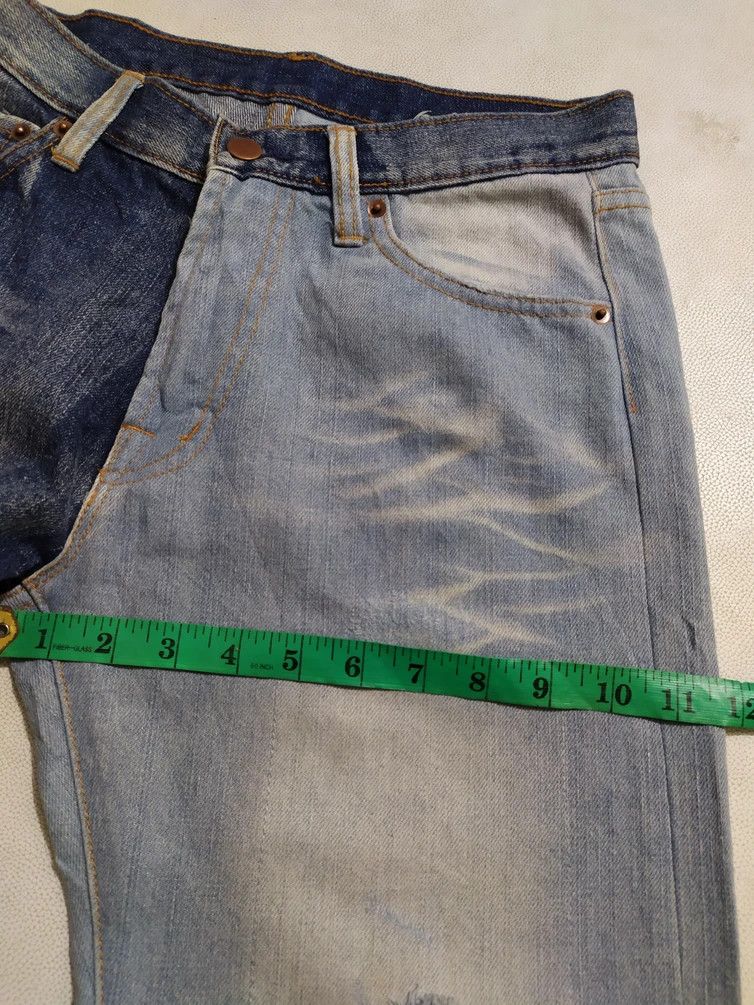 Japanese Brand 🔥Hot Ticket 2 Tone Straight Denim Size US 29 - 16 Thumbnail