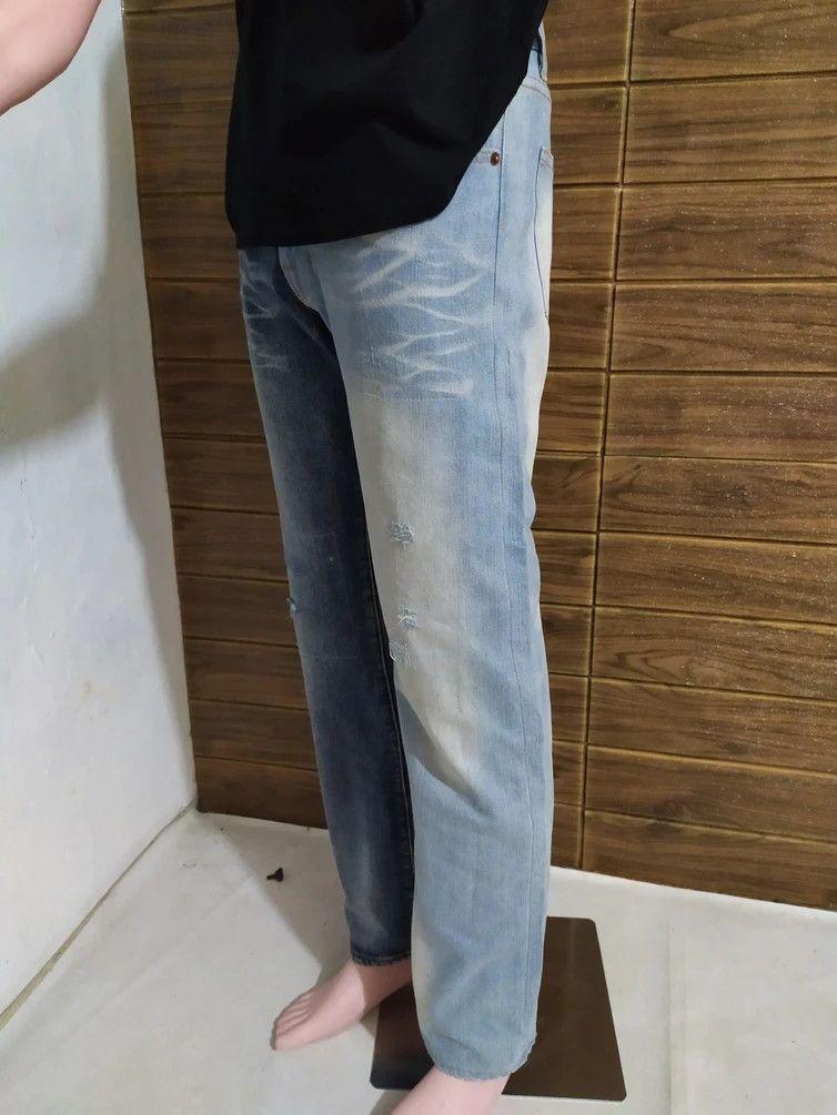 Japanese Brand 🔥Hot Ticket 2 Tone Straight Denim Size US 29 - 2 Thumbnail