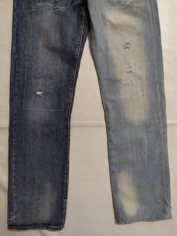 Japanese Brand 🔥Hot Ticket 2 Tone Straight Denim Size US 29 - 7 Thumbnail