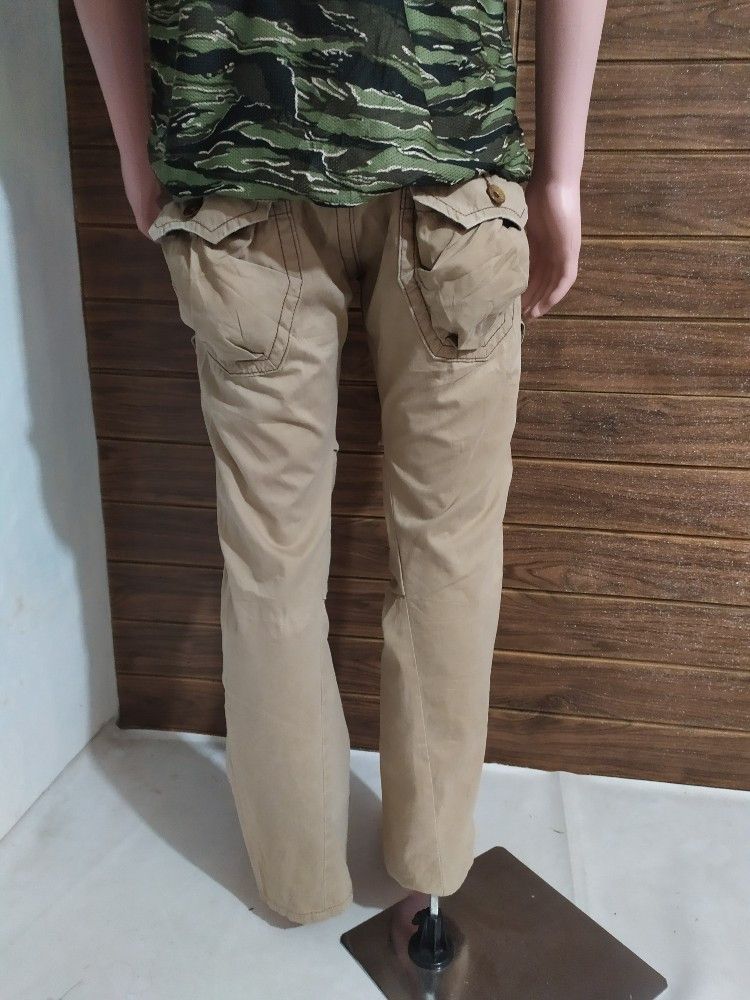 Edwin × Japanese Brand 🔥Edwin 505 khaki Cargo pants Nice Design Pocket Tactical Size US 30 / EU 46 - 5 Thumbnail
