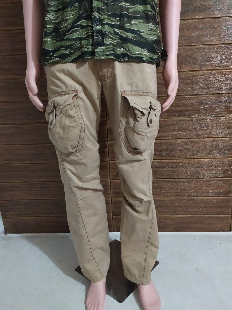 Edwin × Japanese Brand 🔥Edwin 505 khaki Cargo pants Nice Design Pocket Tactical Size US 30 / EU 46 - 1 Thumbnail