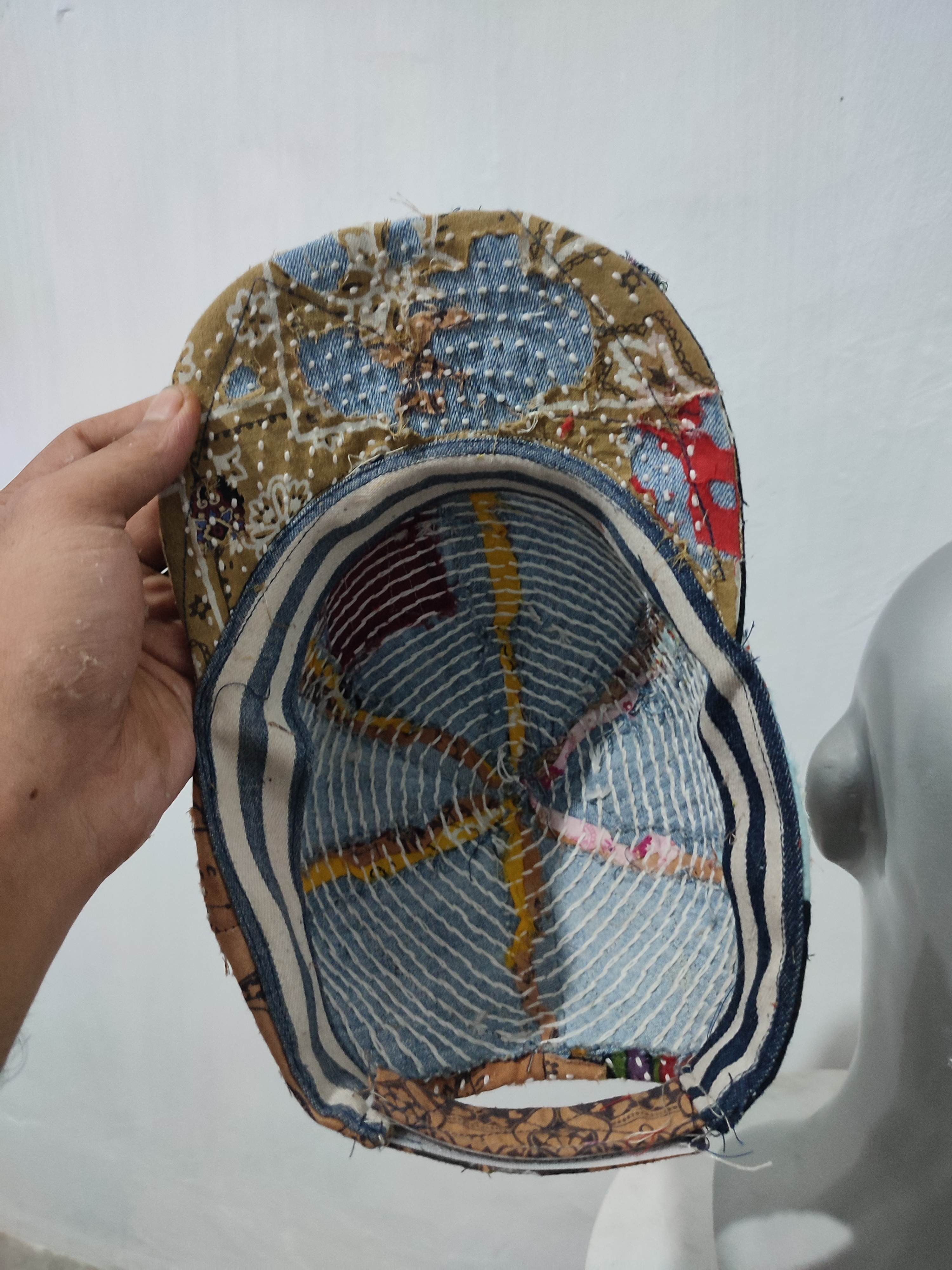 Other 🔥Custom Made Distressed Paisley patchwork hats Size ONE SIZE - 9 Thumbnail
