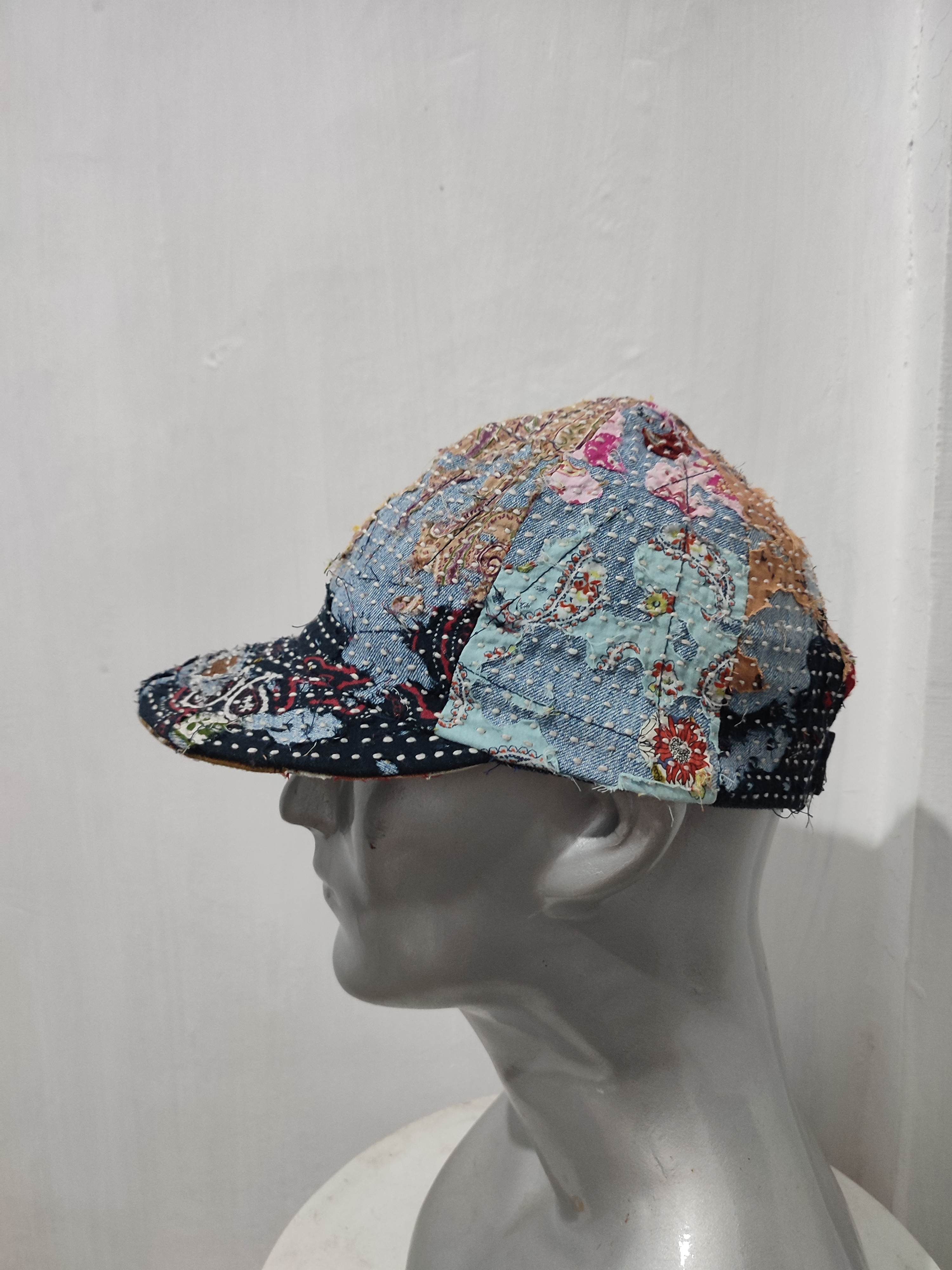 Other 🔥Custom Made Distressed Paisley patchwork hats Size ONE SIZE - 5 Thumbnail