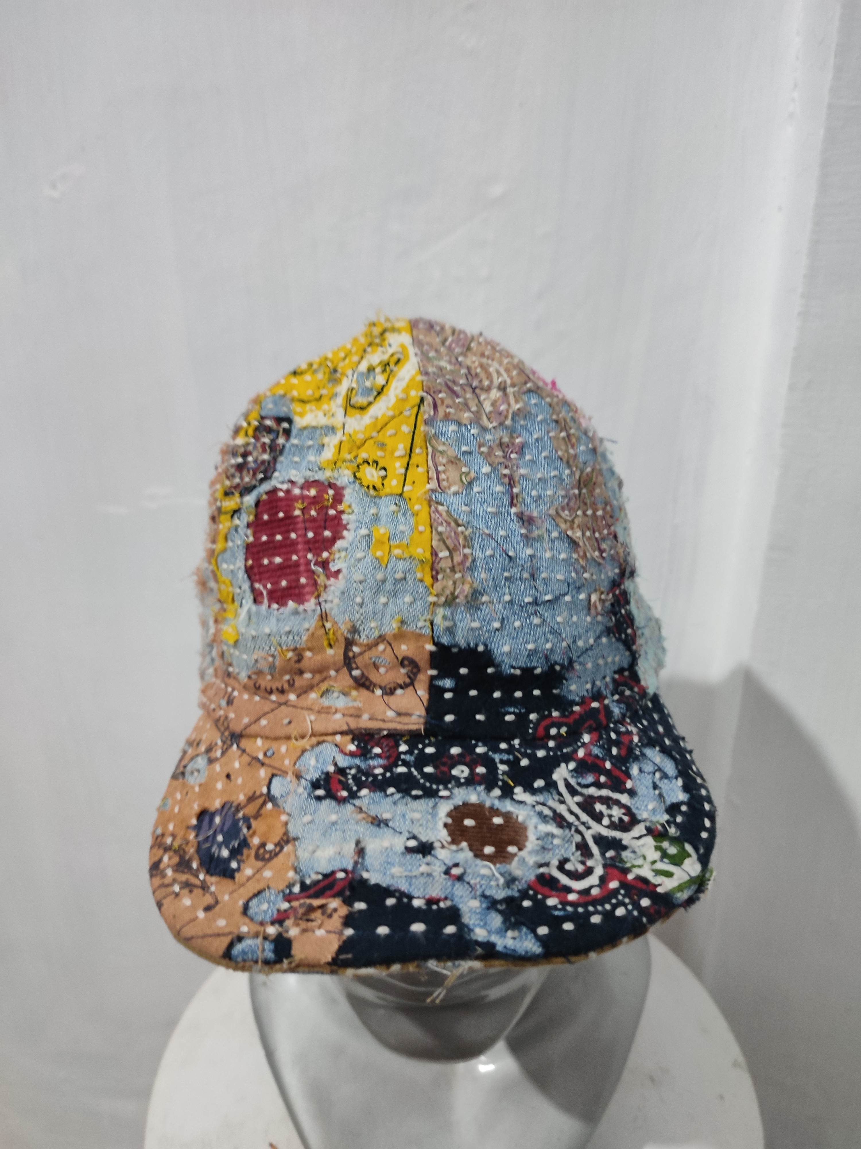 Other 🔥Custom Made Distressed Paisley patchwork hats Size ONE SIZE - 4 Thumbnail