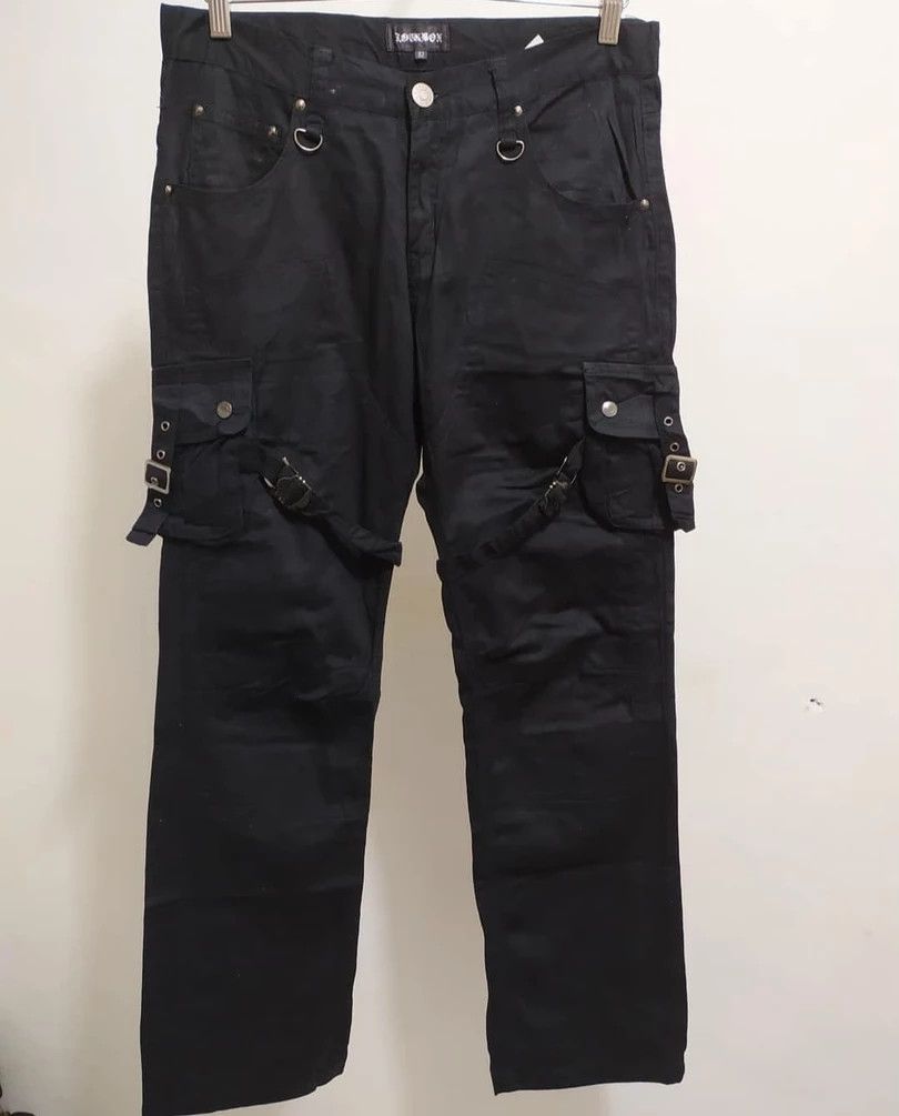Japanese Brand 🔥LOWBOX Bondage Cargo Tactical Streetwear Pants Size US 32 / EU 48 - 1 Thumbnail
