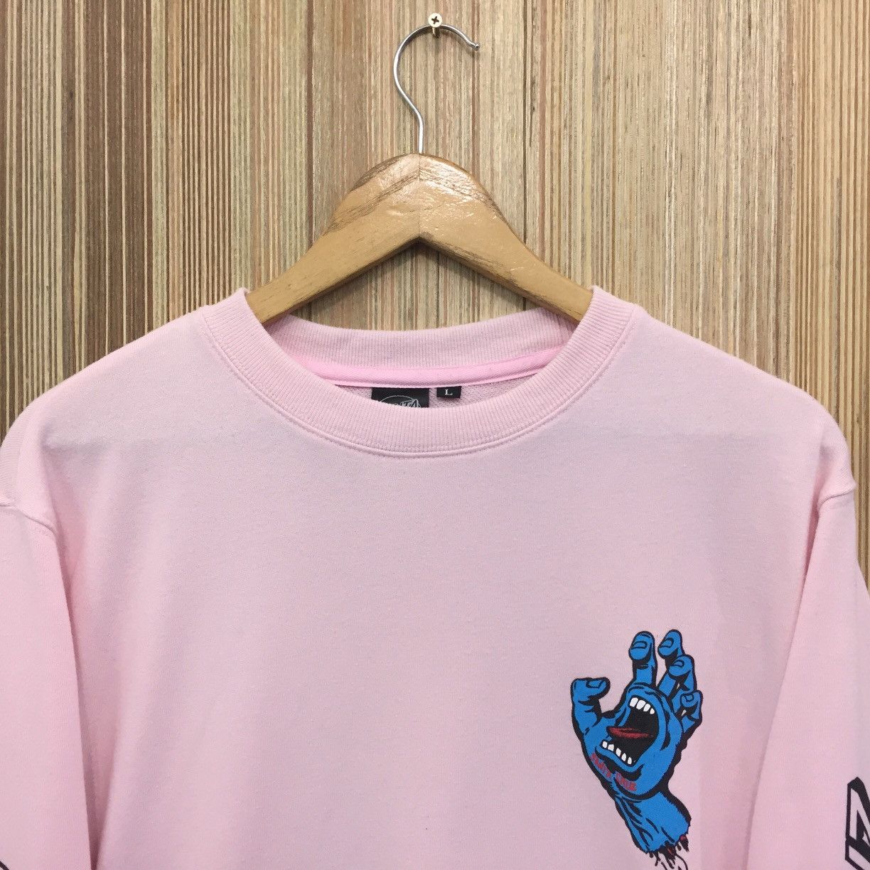 Powell Peralta × Santa Cruz Skateboards Vintage Santa Cruz Screaming Hand CrewNeck Size US M / EU 48-50 / 2 - 6 Thumbnail