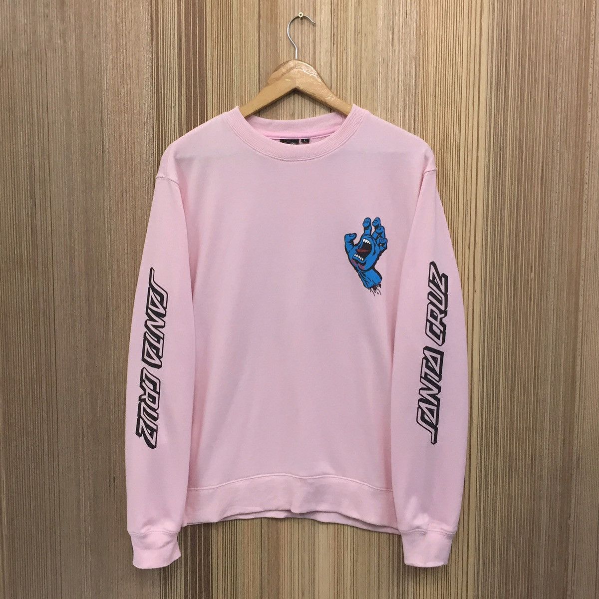 Powell Peralta × Santa Cruz Skateboards Vintage Santa Cruz Screaming Hand CrewNeck Size US M / EU 48-50 / 2 - 2 Thumbnail