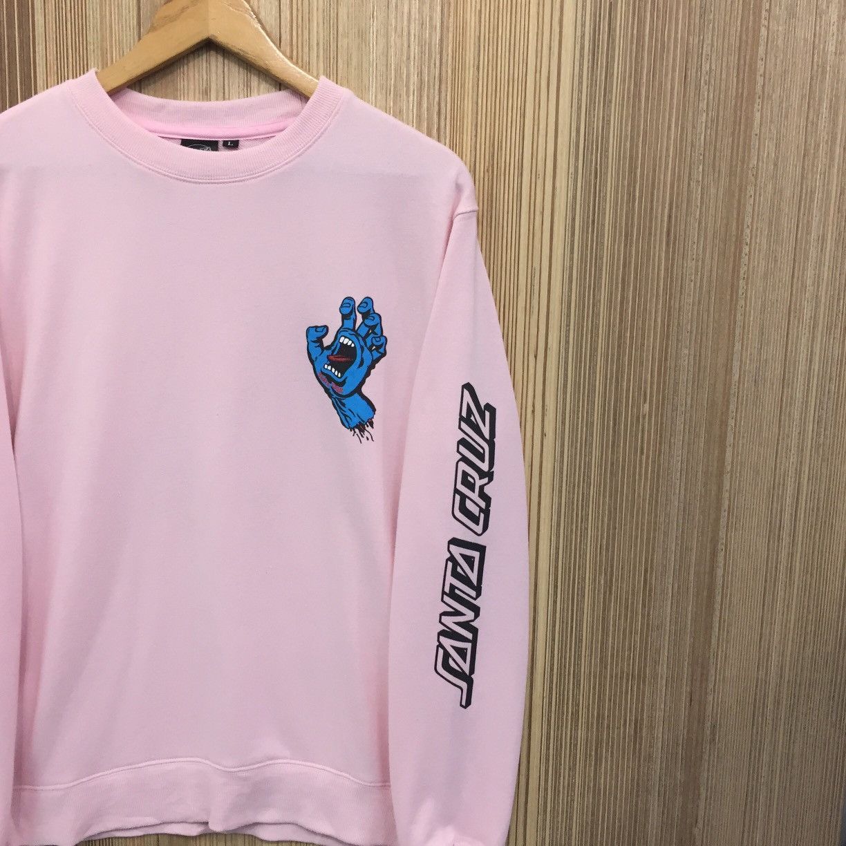 Powell Peralta × Santa Cruz Skateboards Vintage Santa Cruz Screaming Hand CrewNeck Size US M / EU 48-50 / 2 - 4 Thumbnail