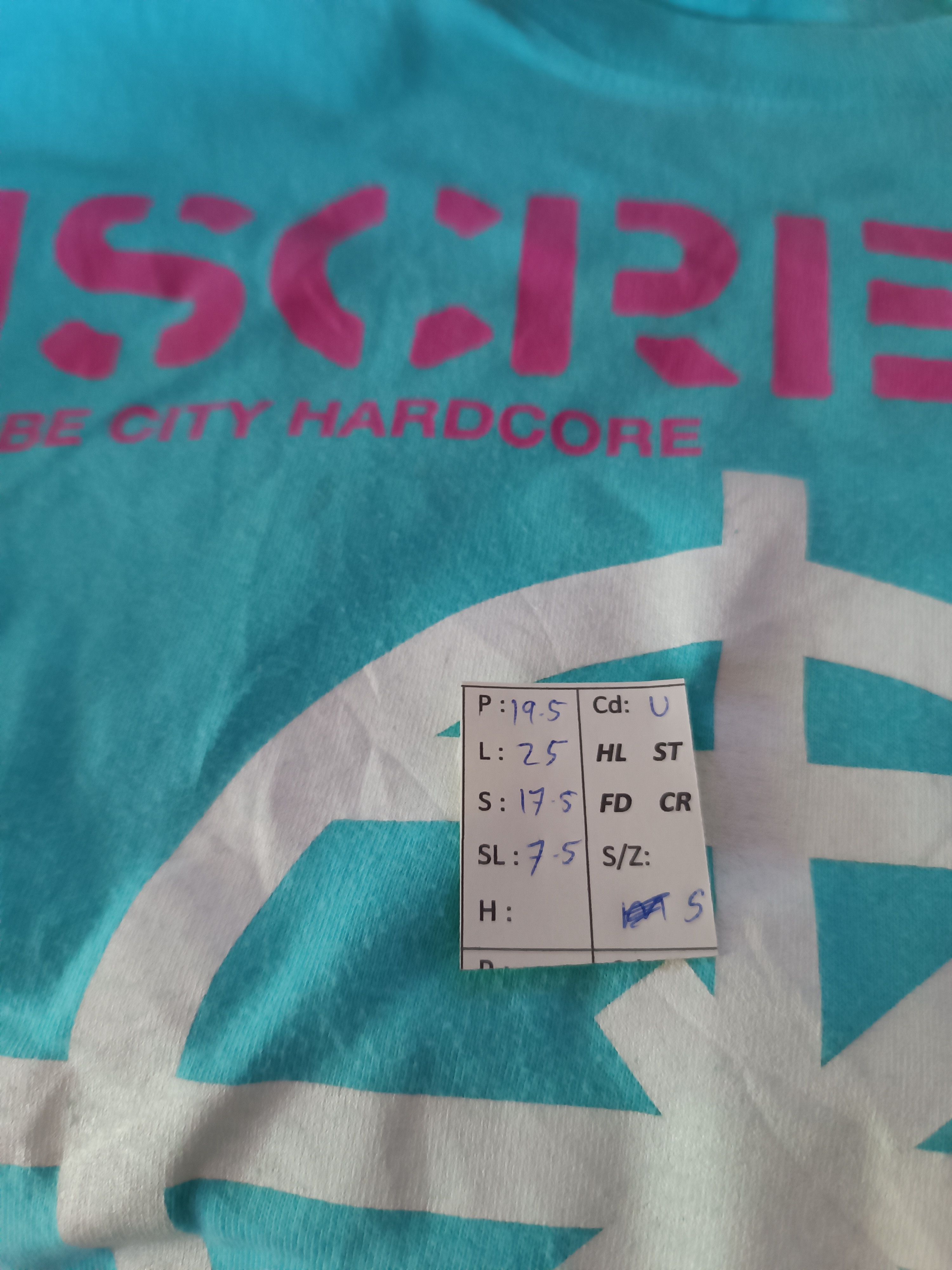 Band Tees VINTAGE Y2K I SCREAM 7 SHOWERS KOBE CITY HARCORE TEE Size US S / EU 44-46 / 1 - 14 Thumbnail