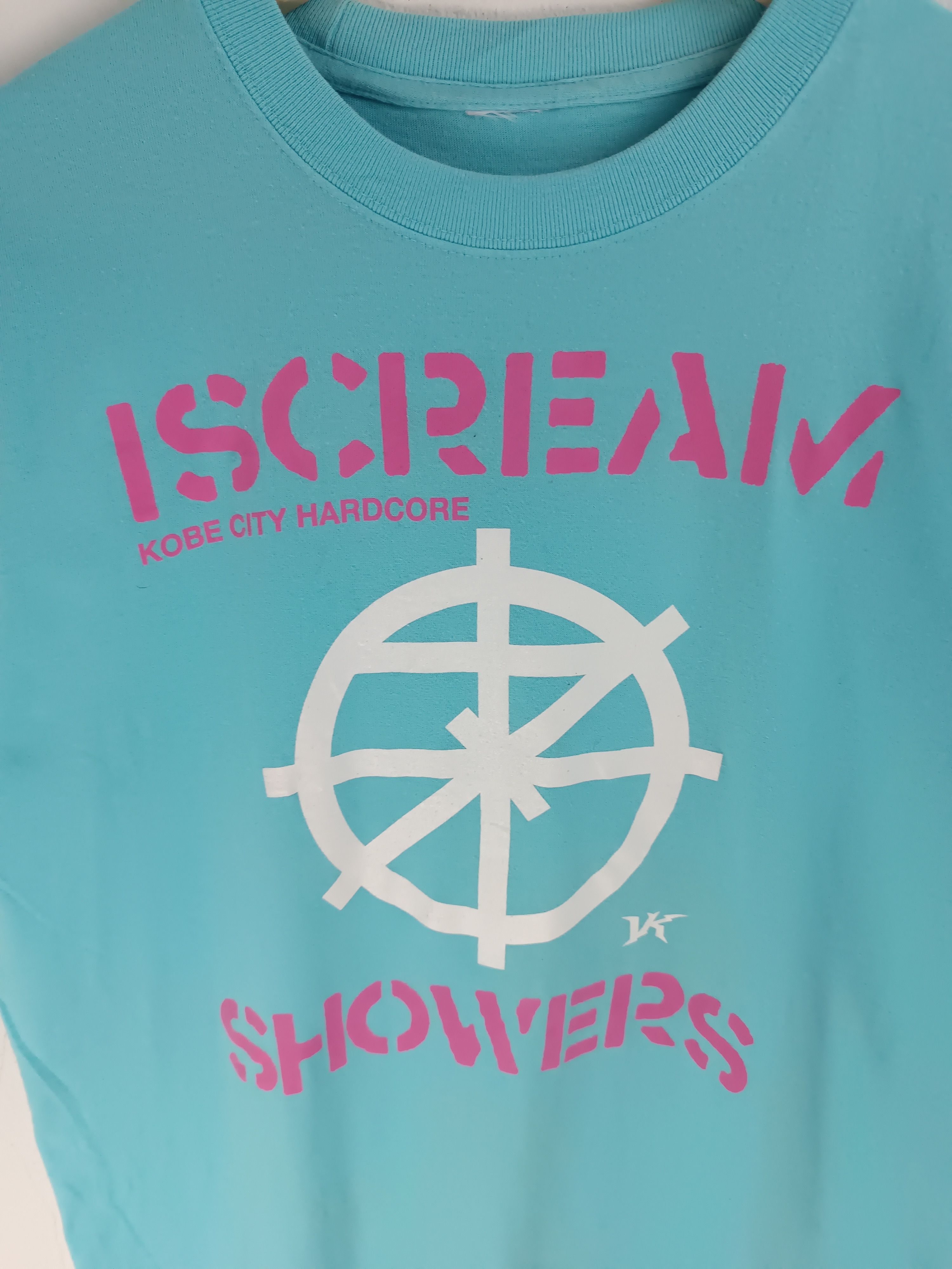 Band Tees VINTAGE Y2K I SCREAM 7 SHOWERS KOBE CITY HARCORE TEE Size US S / EU 44-46 / 1 - 9 Thumbnail