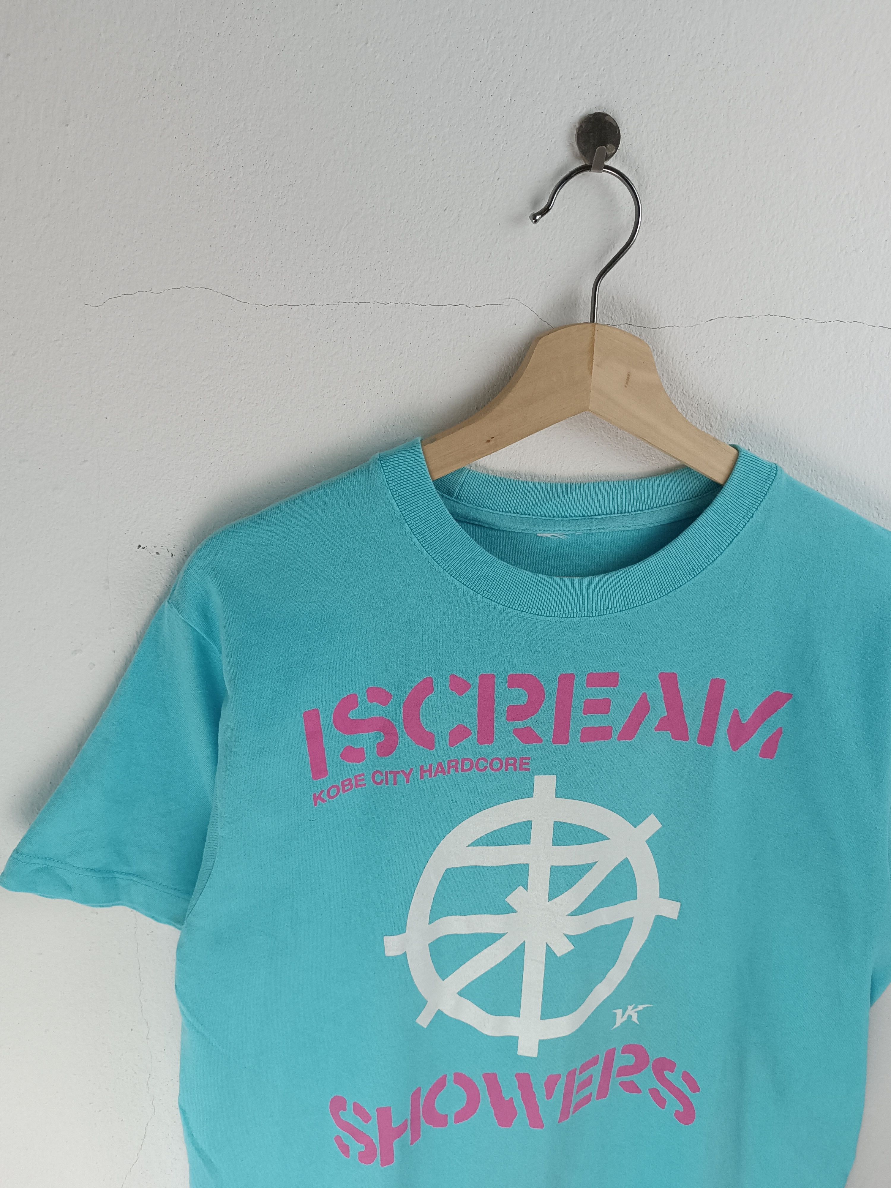 Band Tees VINTAGE Y2K I SCREAM 7 SHOWERS KOBE CITY HARCORE TEE Size US S / EU 44-46 / 1 - 5 Thumbnail