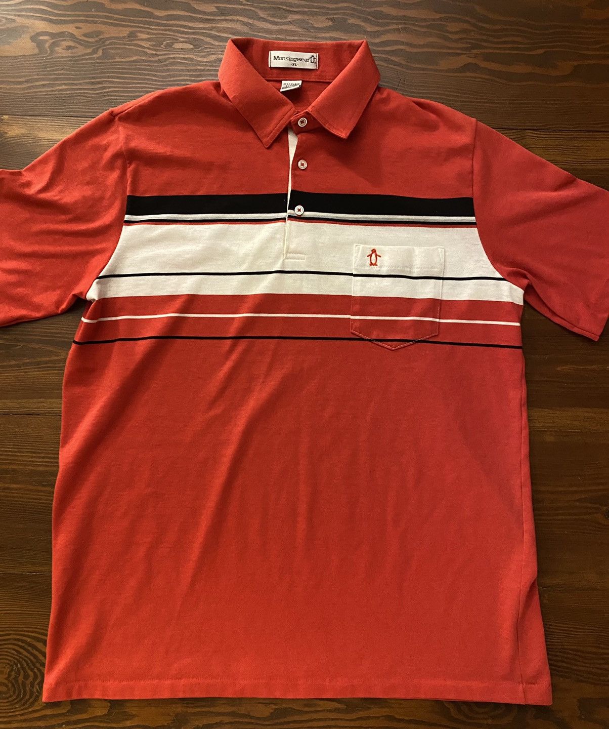 Grand Slam Vintage 80's Munsingwear Penguin Single Stitch Golf Polo Size US L / EU 52-54 / 3 - 1 Thumbnail