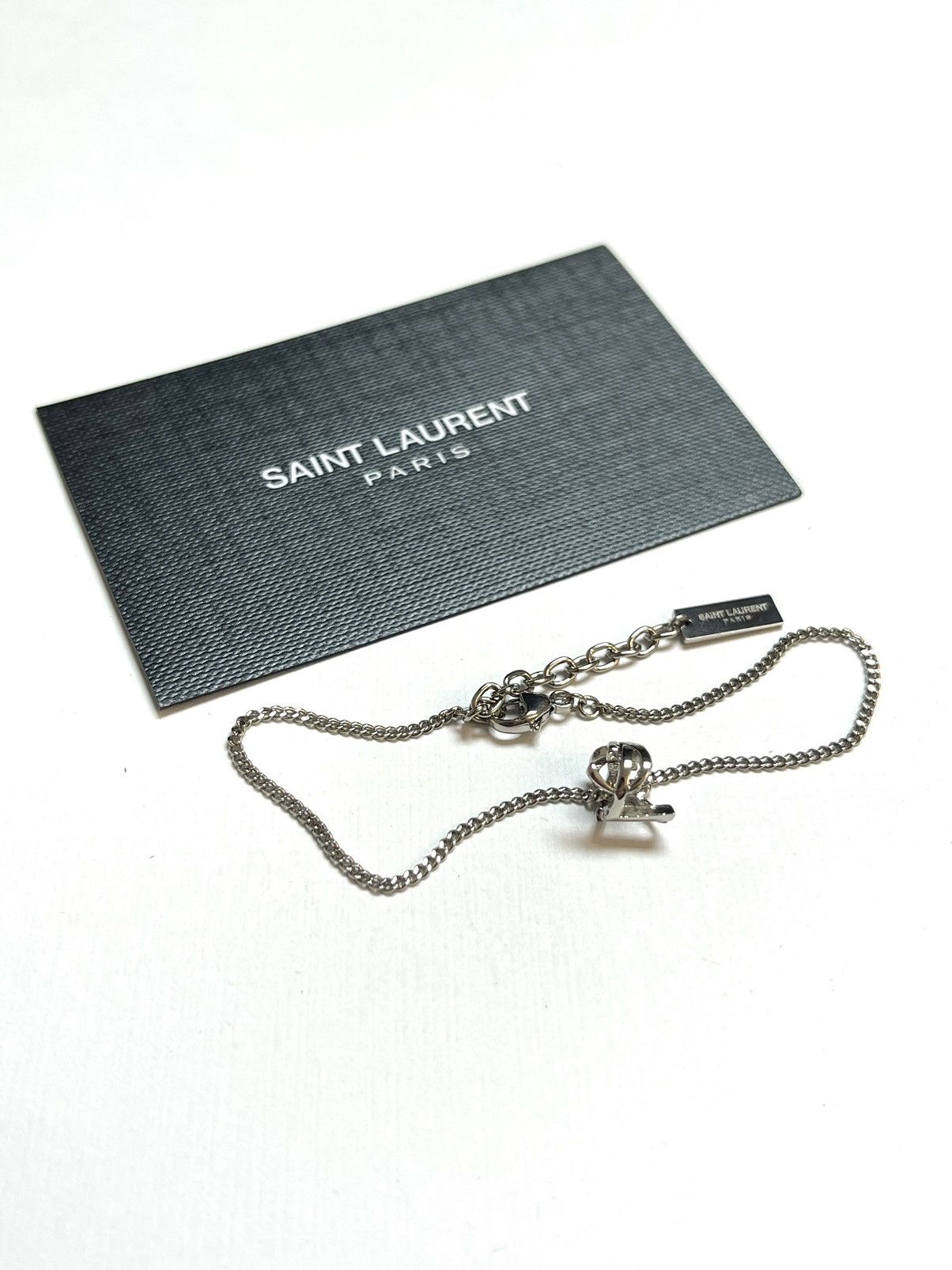 Saint Laurent Paris YSL Logo Link Bracelet