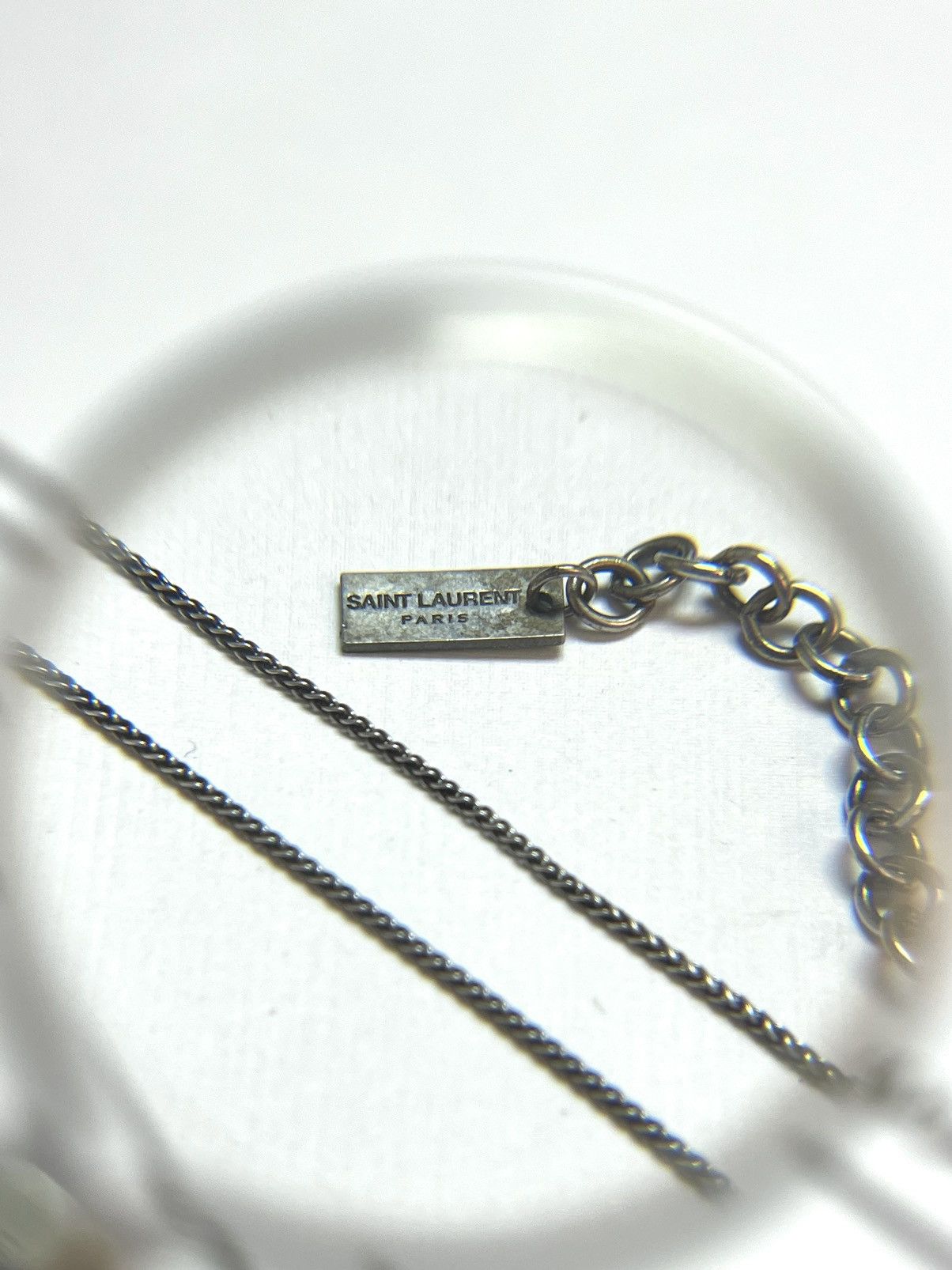 Saint Laurent Paris Saint Laurent Paris Silver Link Adjustable Chain/Necklace Size ONE SIZE - 3 Thumbnail