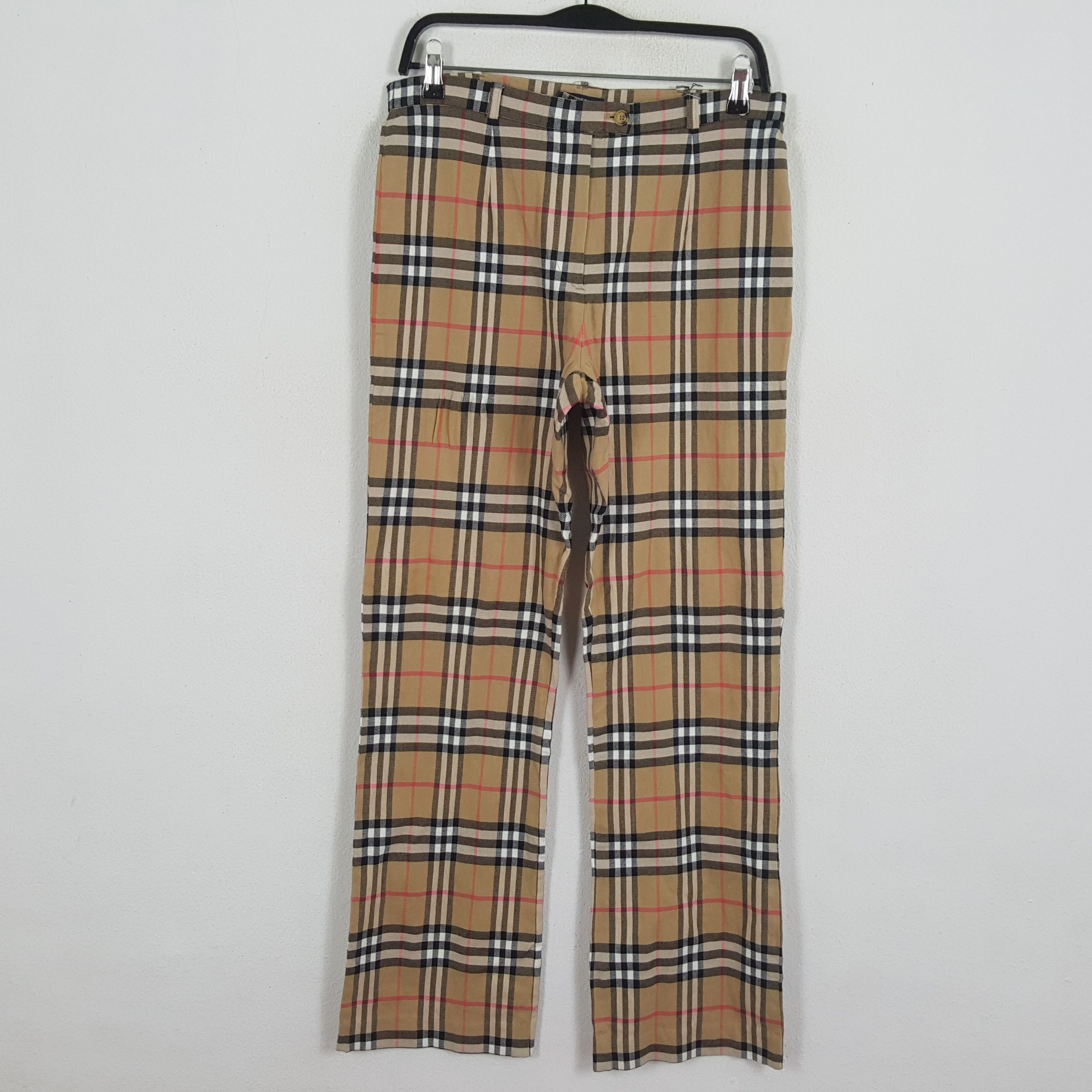 image of Burberry London Luxury Brand Fashion Style Pants in Cream, Women's (Size 28)