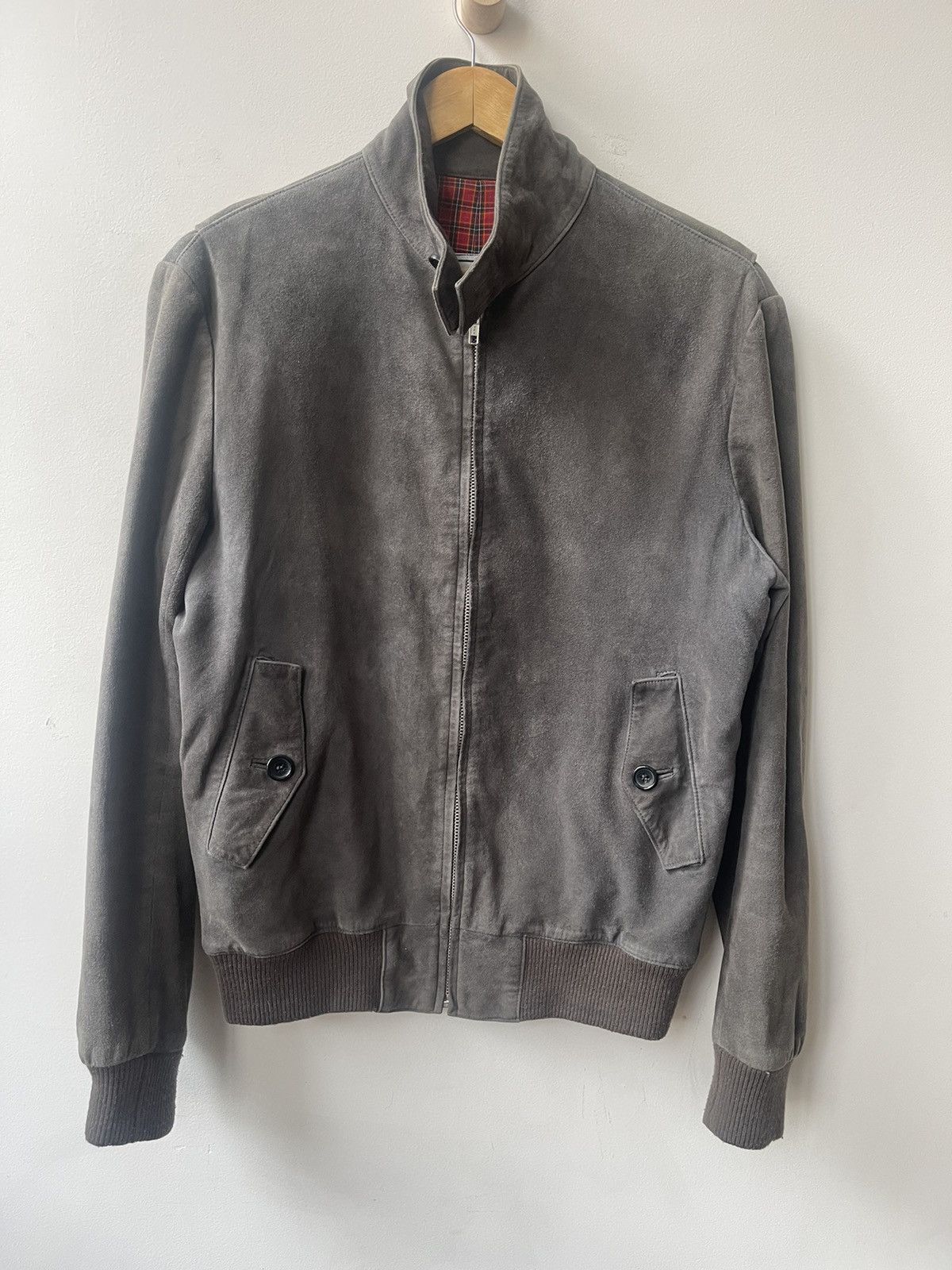 image of Falcon Garments x Temple Of Jawnz Suede in Dark Grey, Men's (Size Medium)
