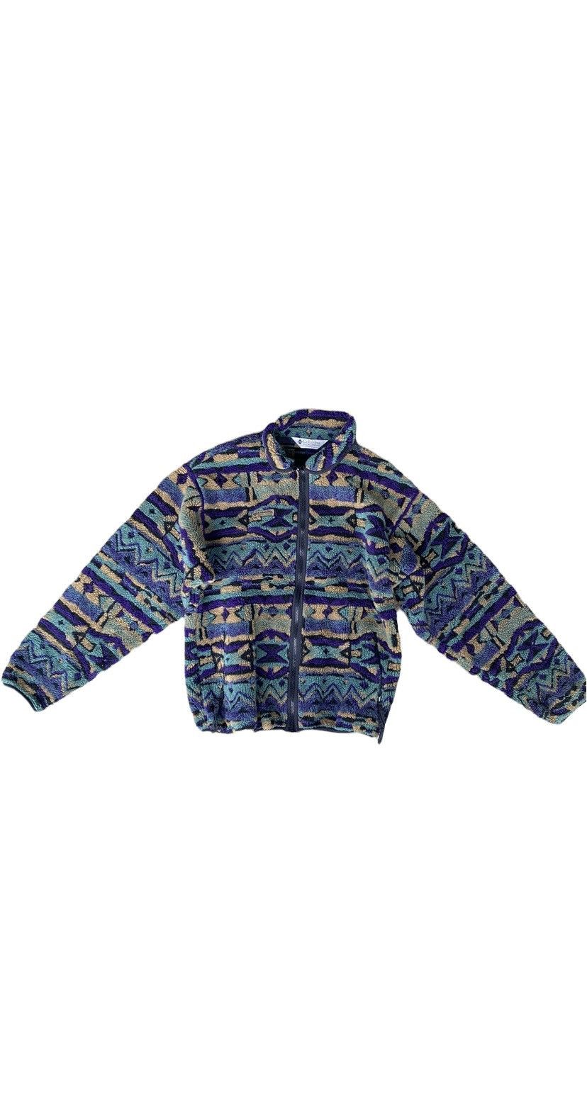 Columbia 90’s Aztec Columbia Sherpa Fleece Jacket Size US S / EU 44-46 / 1 - 1 Thumbnail
