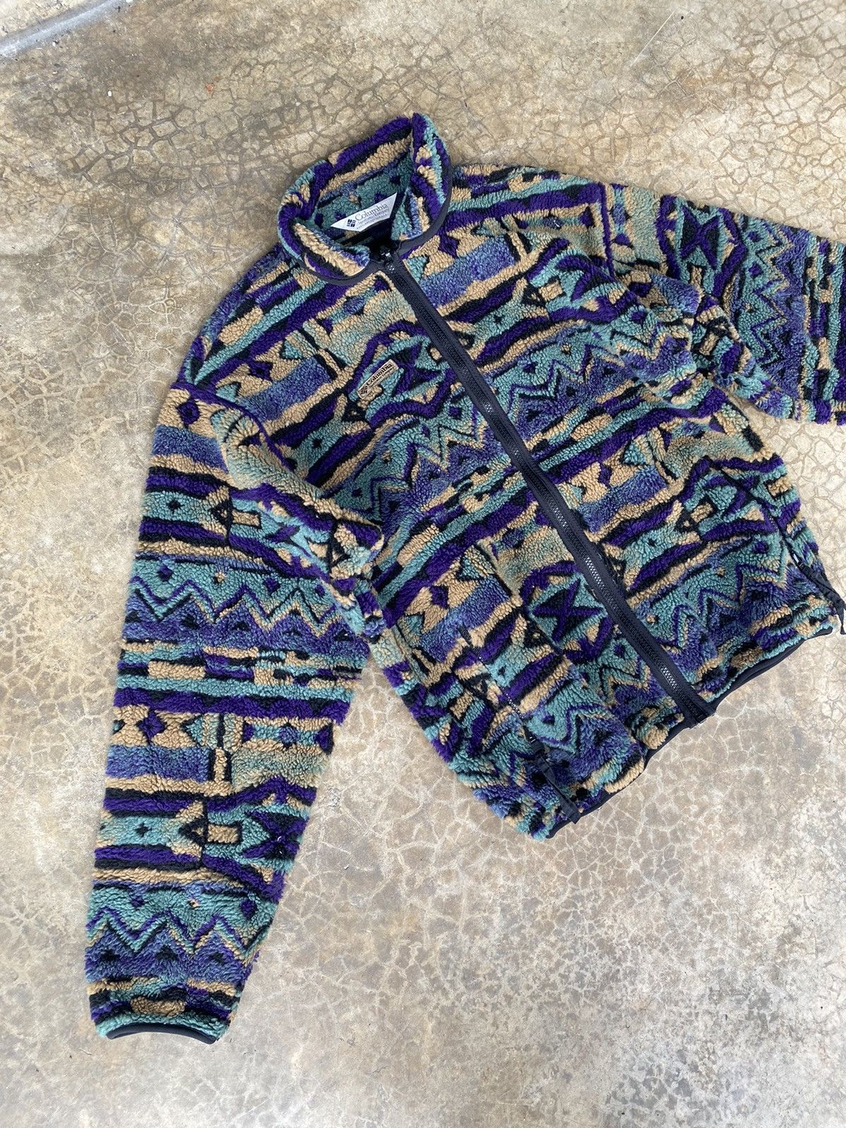 Columbia 90’s Aztec Columbia Sherpa Fleece Jacket Size US S / EU 44-46 / 1 - 3 Thumbnail