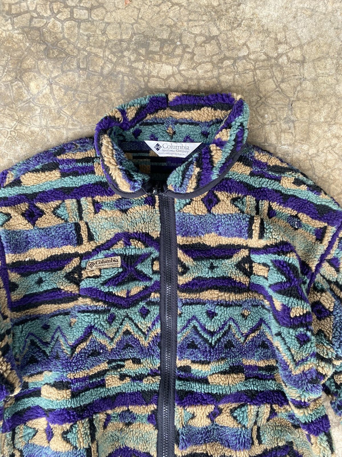 Columbia 90’s Aztec Columbia Sherpa Fleece Jacket Size US S / EU 44-46 / 1 - 5 Thumbnail