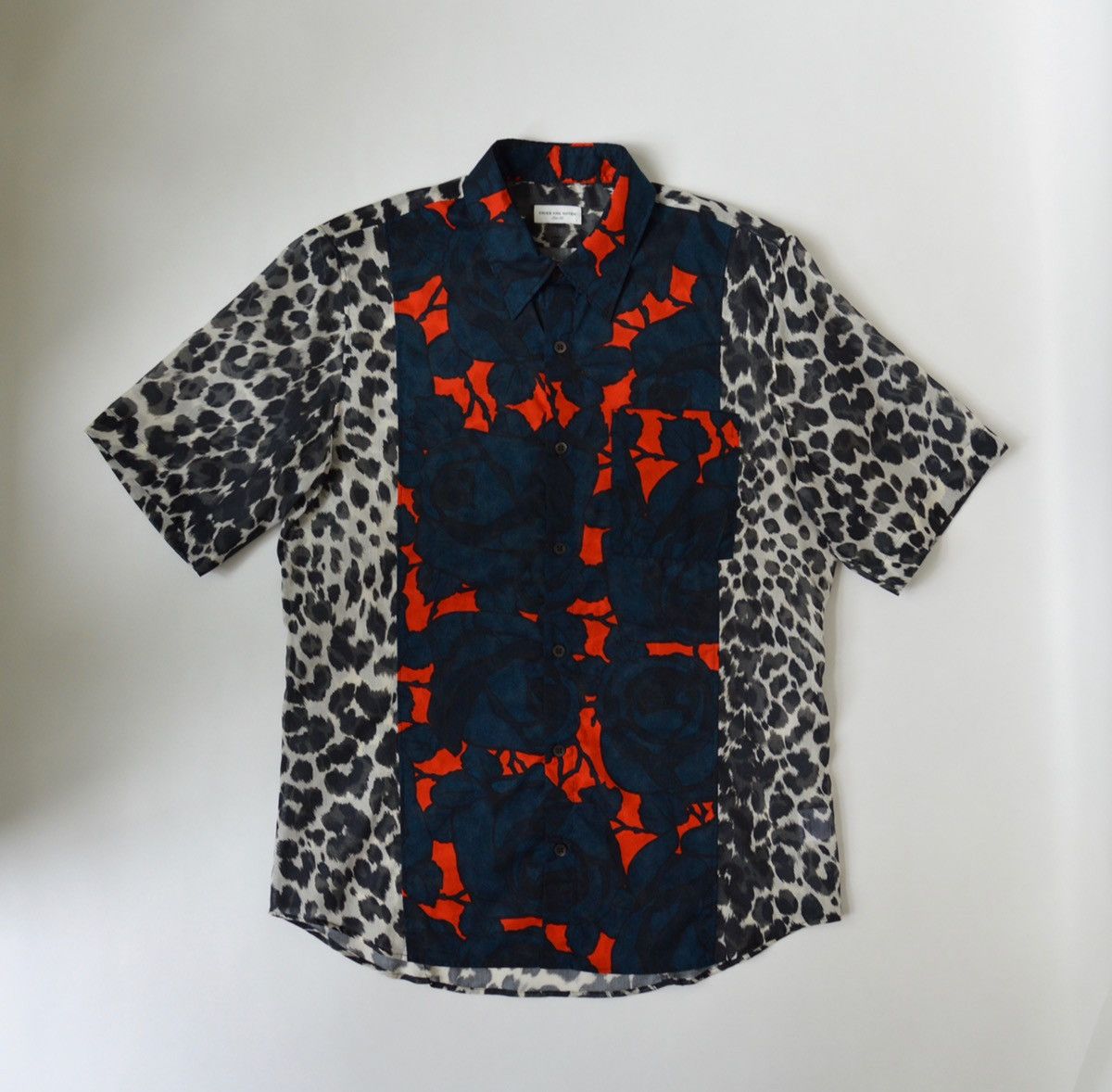 image of Dries Van Noten S/s 20 Split Print Shirt, Men's (Size Medium)