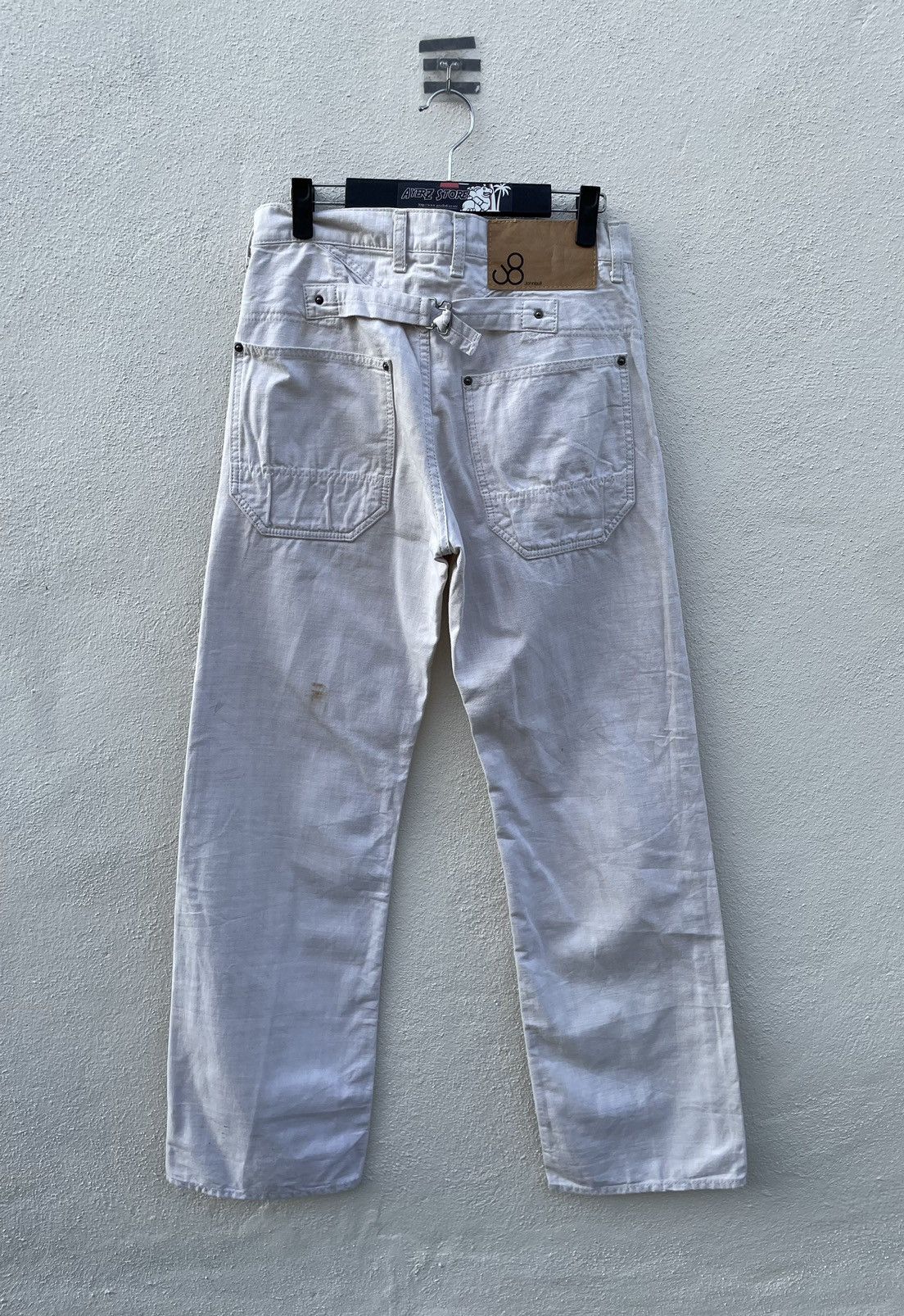 Japanese Brand × Johnbull John Bull Buckle Back White Pants Made In Japan Size US 30 / EU 46 - 6 Thumbnail