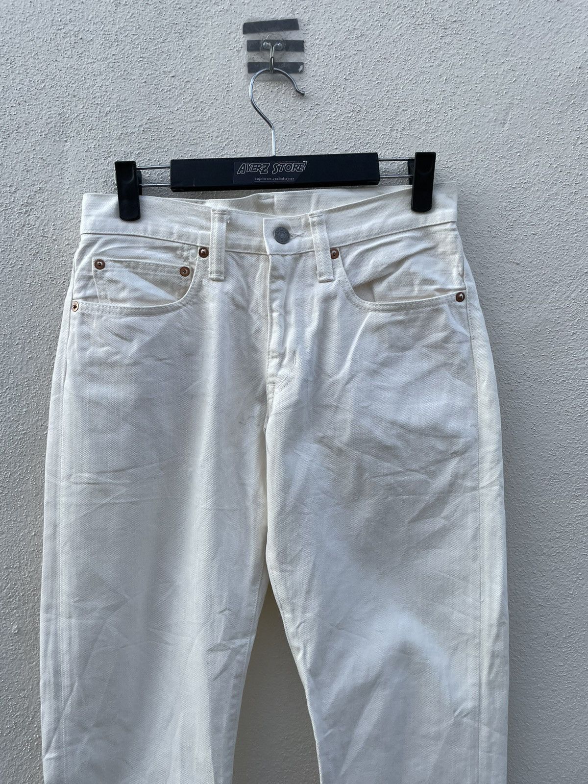 Japanese Brand Kojima Genes Japan White Jeans Made In Japan Size US 29 - 2 Thumbnail
