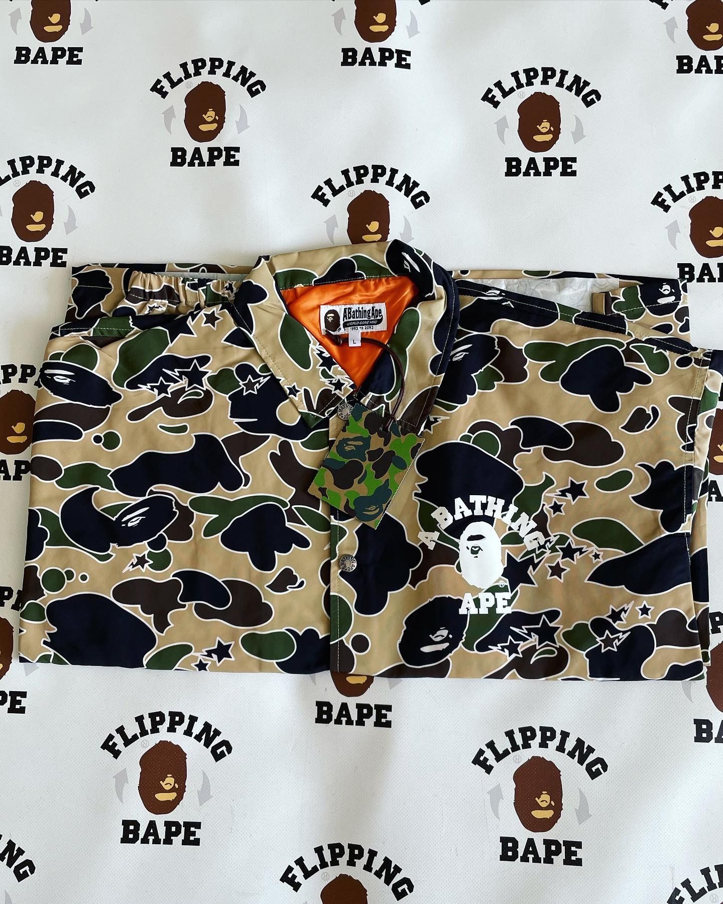 Bape BAPE STA CAMO RELAXED FIT COACH JACKET Size US M / EU 48-50 / 2 - 4 Thumbnail