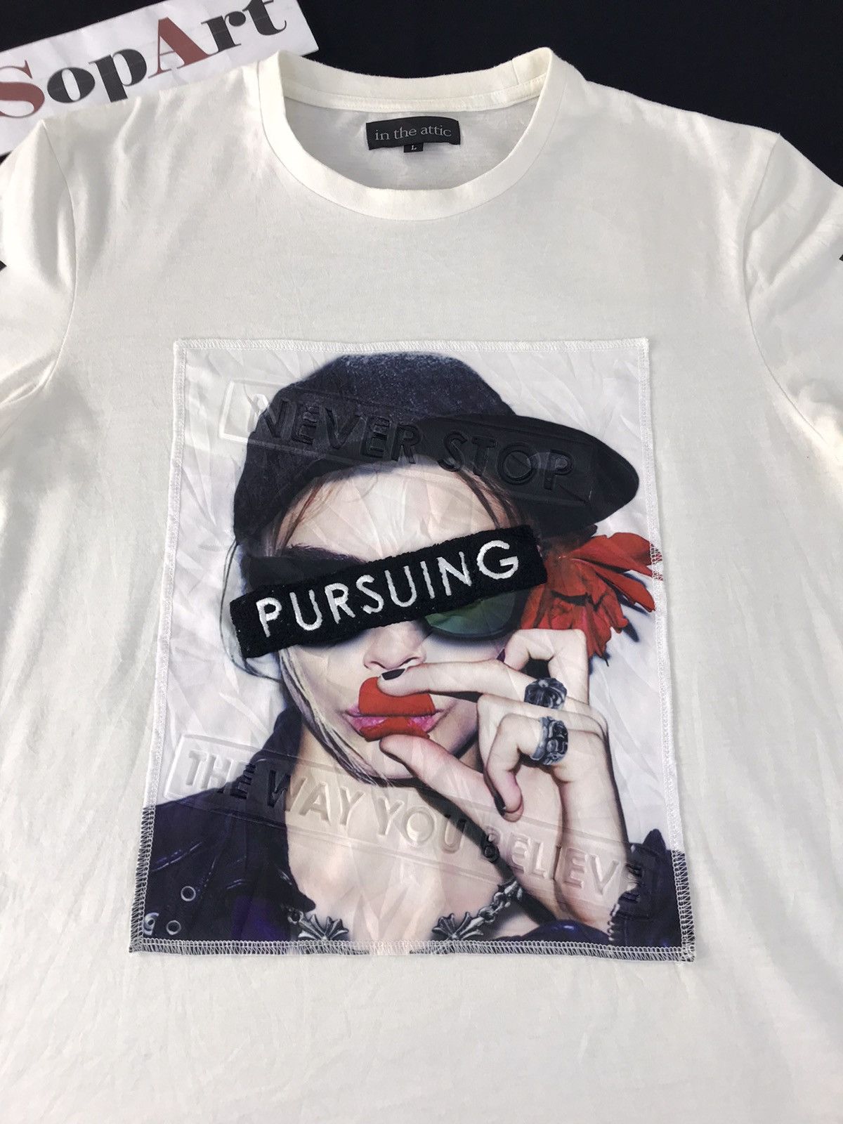 In The Attic × Japanese Brand In The Attic Long Sleeve Big Logo Girl Design Size US M / EU 48-50 / 2 - 3 Thumbnail