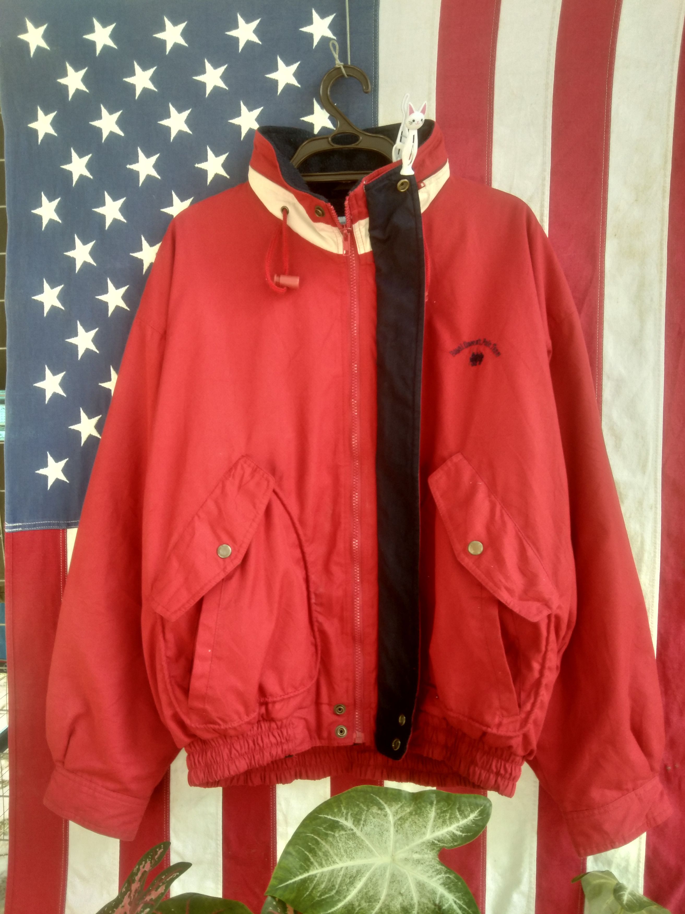 Pre-owned Vintage Royal Queen's Polo Team Men's Jacket In Red