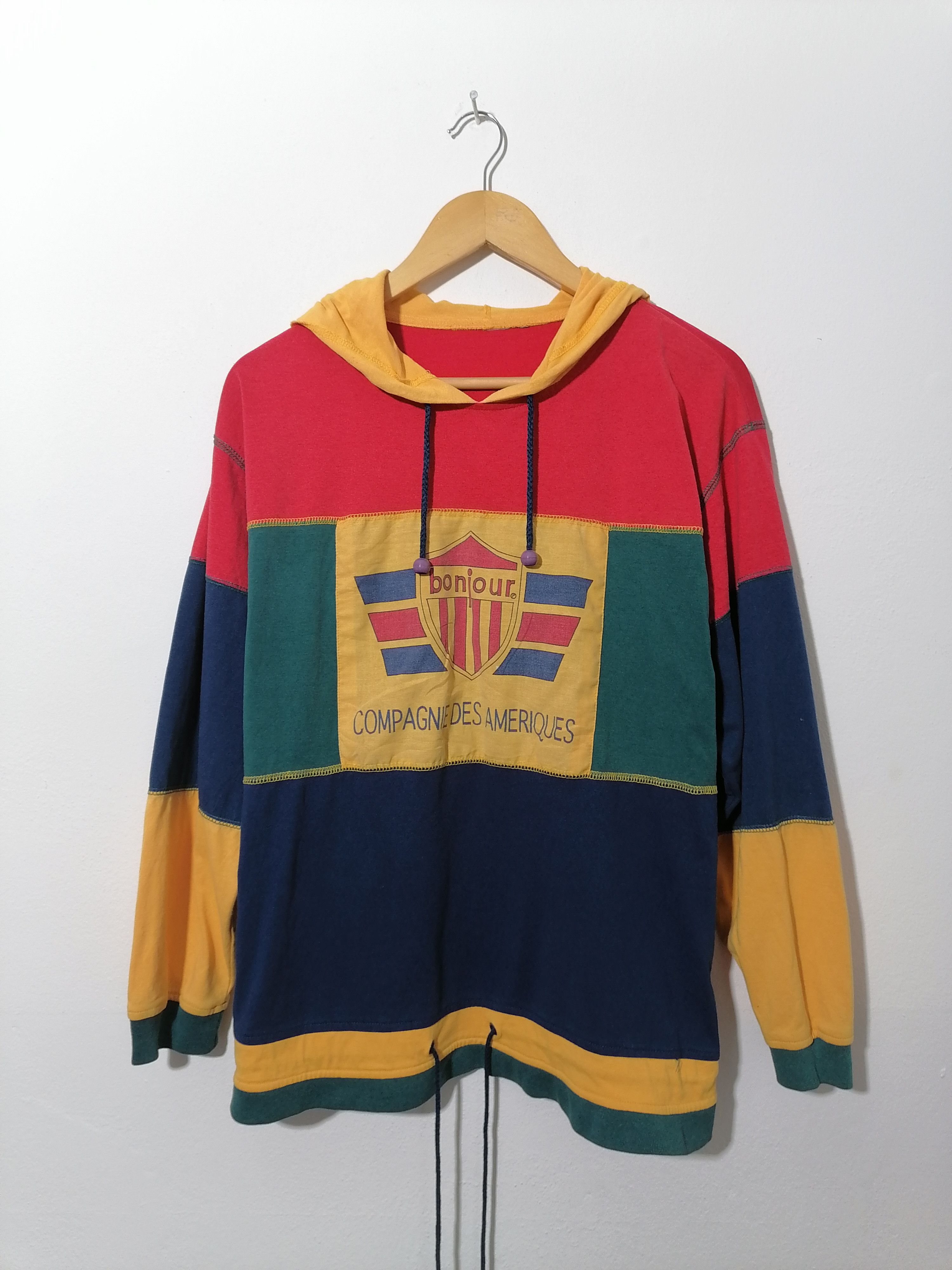 Designer Bonjour Colour Block Hoodie Size US M / EU 48-50 / 2 - 1 Thumbnail