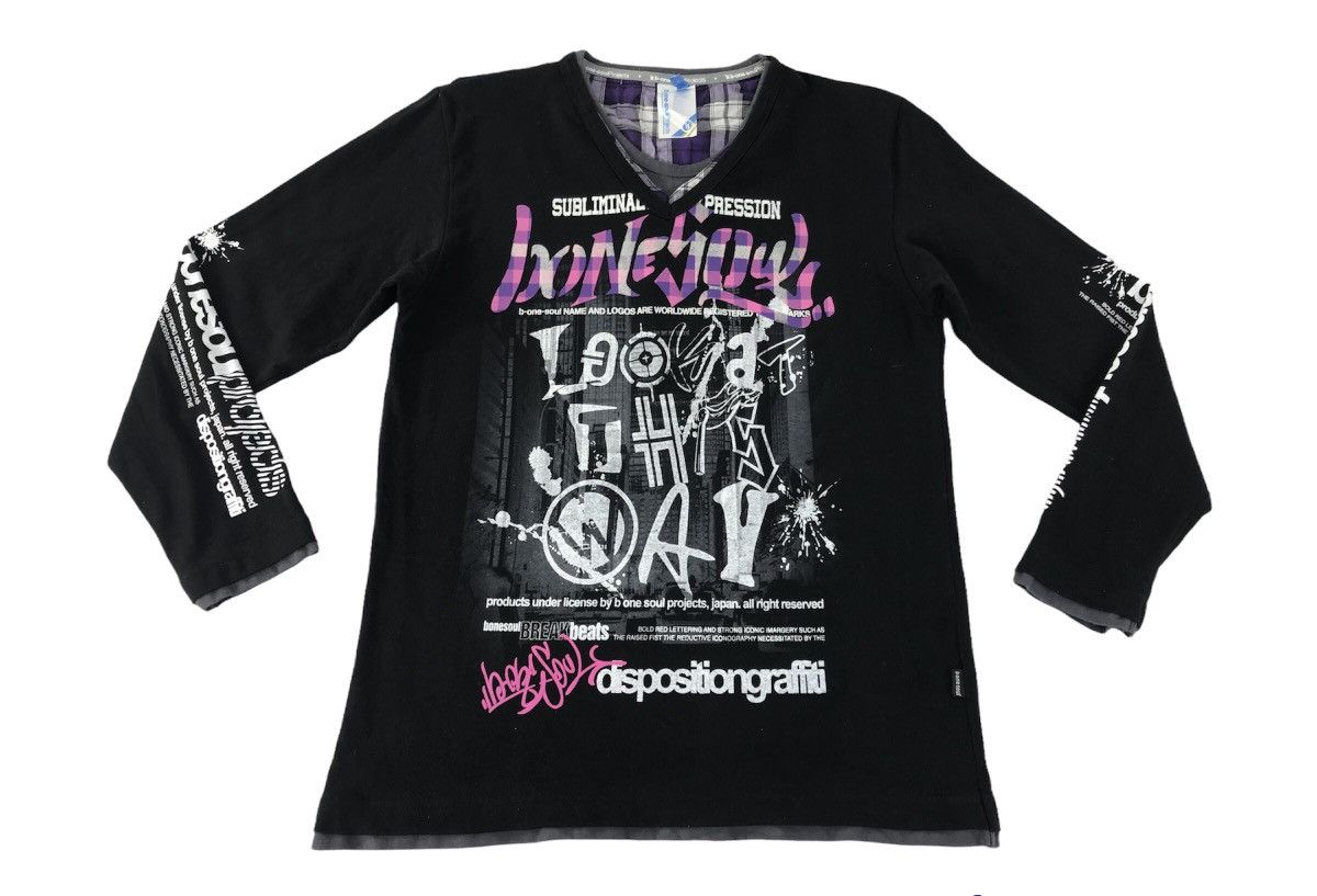 Japanese Brand B-One-SoulProject Long Sleeve Logo Style Size US S / EU 44-46 / 1 - 1 Thumbnail