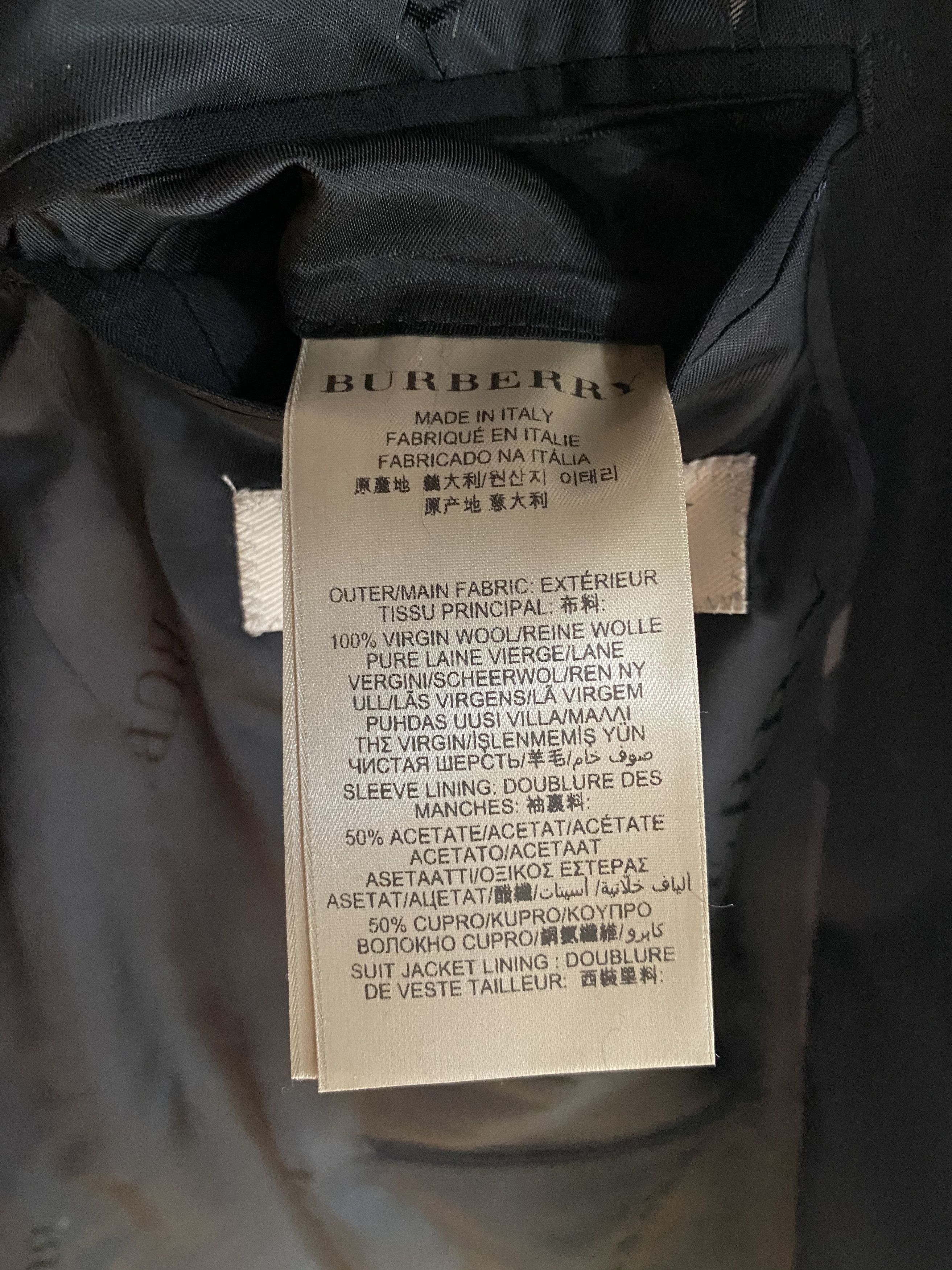 Burberry RTP 3000$ Burberry Wool Suit Size 54 Size 54L - 14 Thumbnail