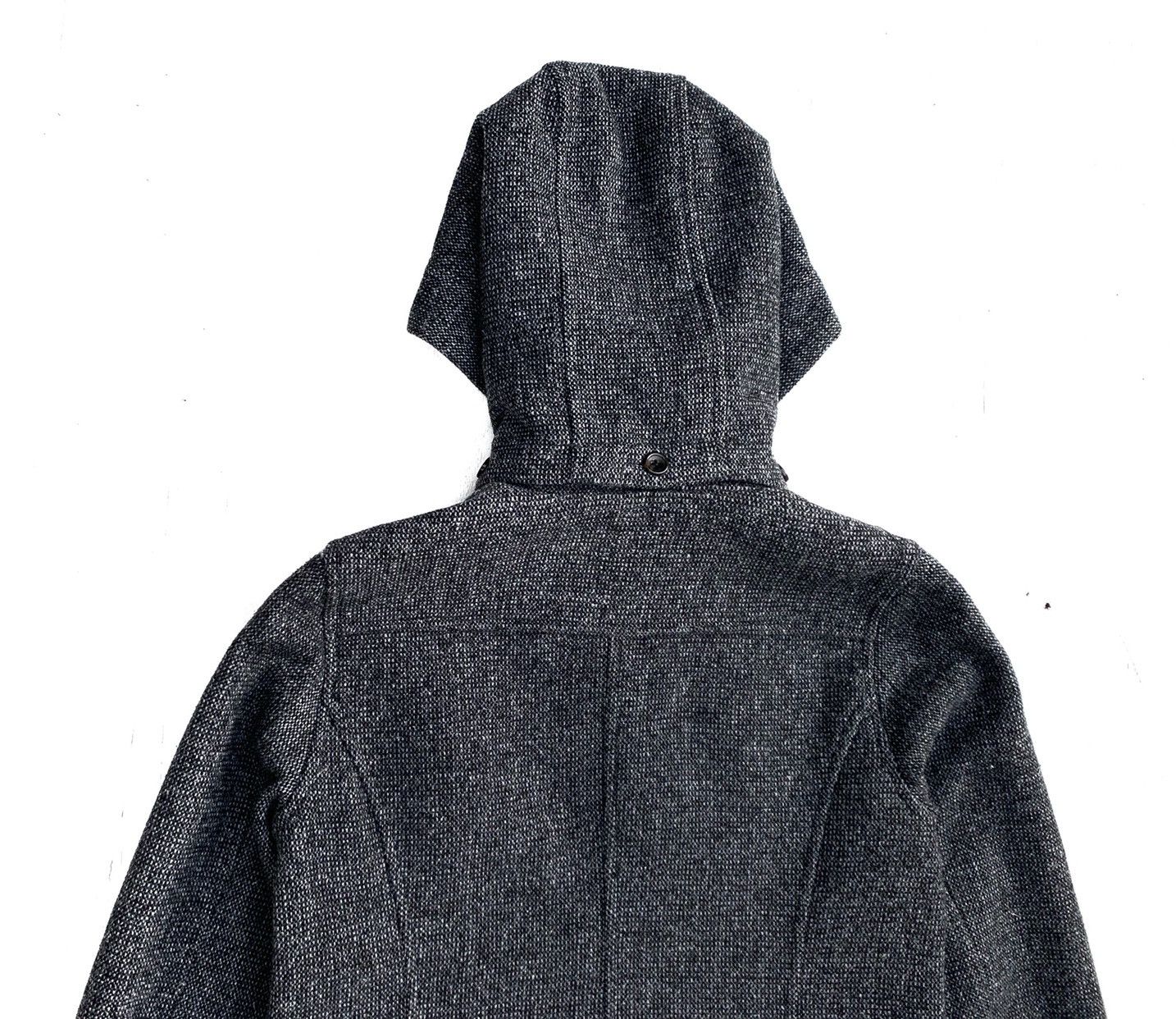 Harris Tweed × Japanese Brand 🔥 Harris Tweed X Chime Wool Hoodie Trench Coat Jacket Size US S / EU 44-46 / 1 - 7 Thumbnail