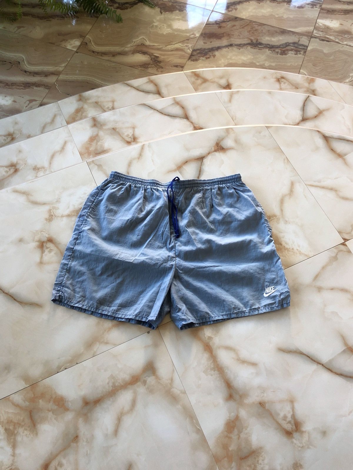 Nike × Nike ACG × Vintage 90s Vintage Nike Big Logo Nylon Shorts Size US 34 / EU 50 - 2 Thumbnail