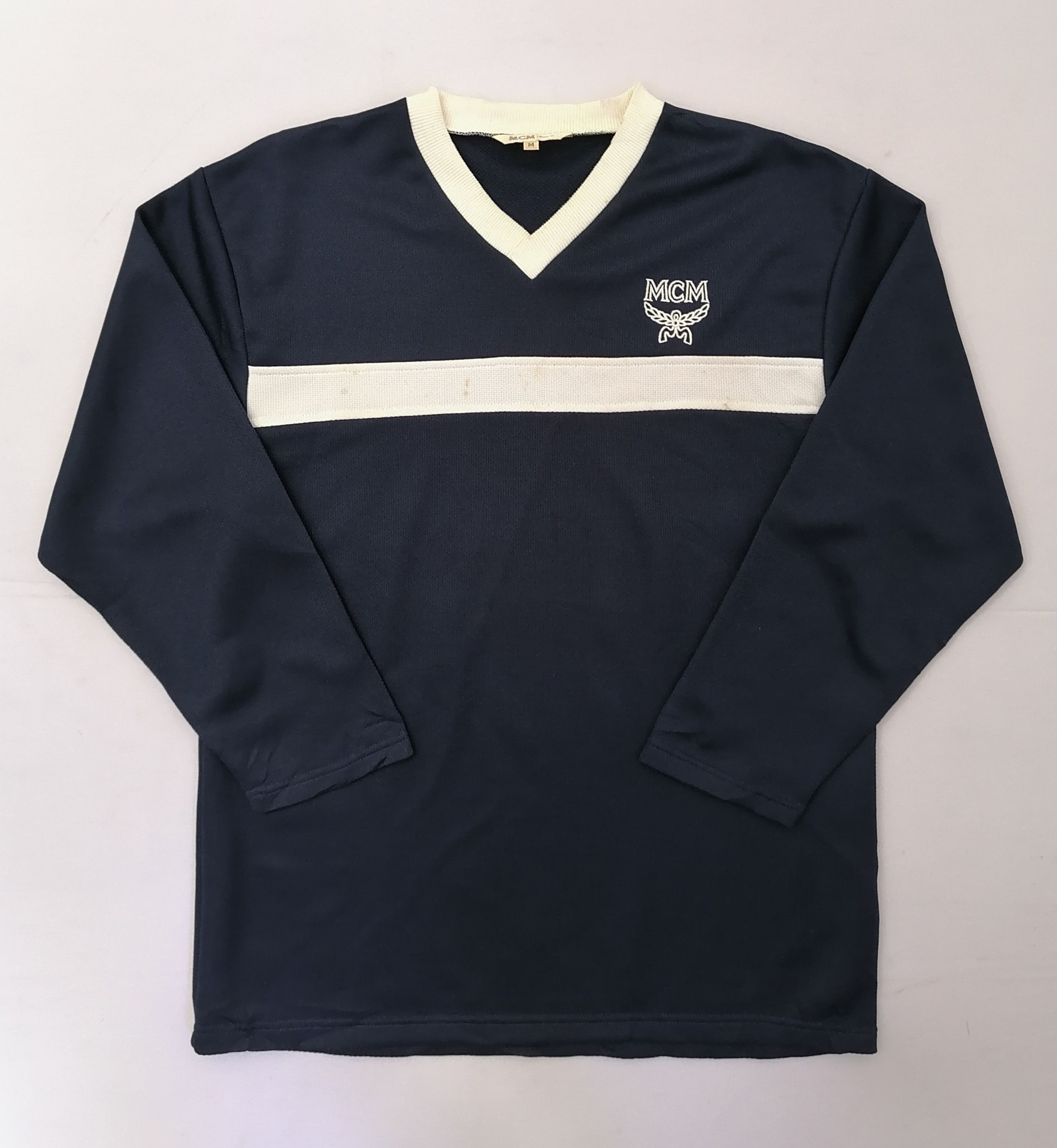 MCM × Vintage MCM Single Stripe Longsleeve Size US L / EU 52-54 / 3 - 1 Thumbnail