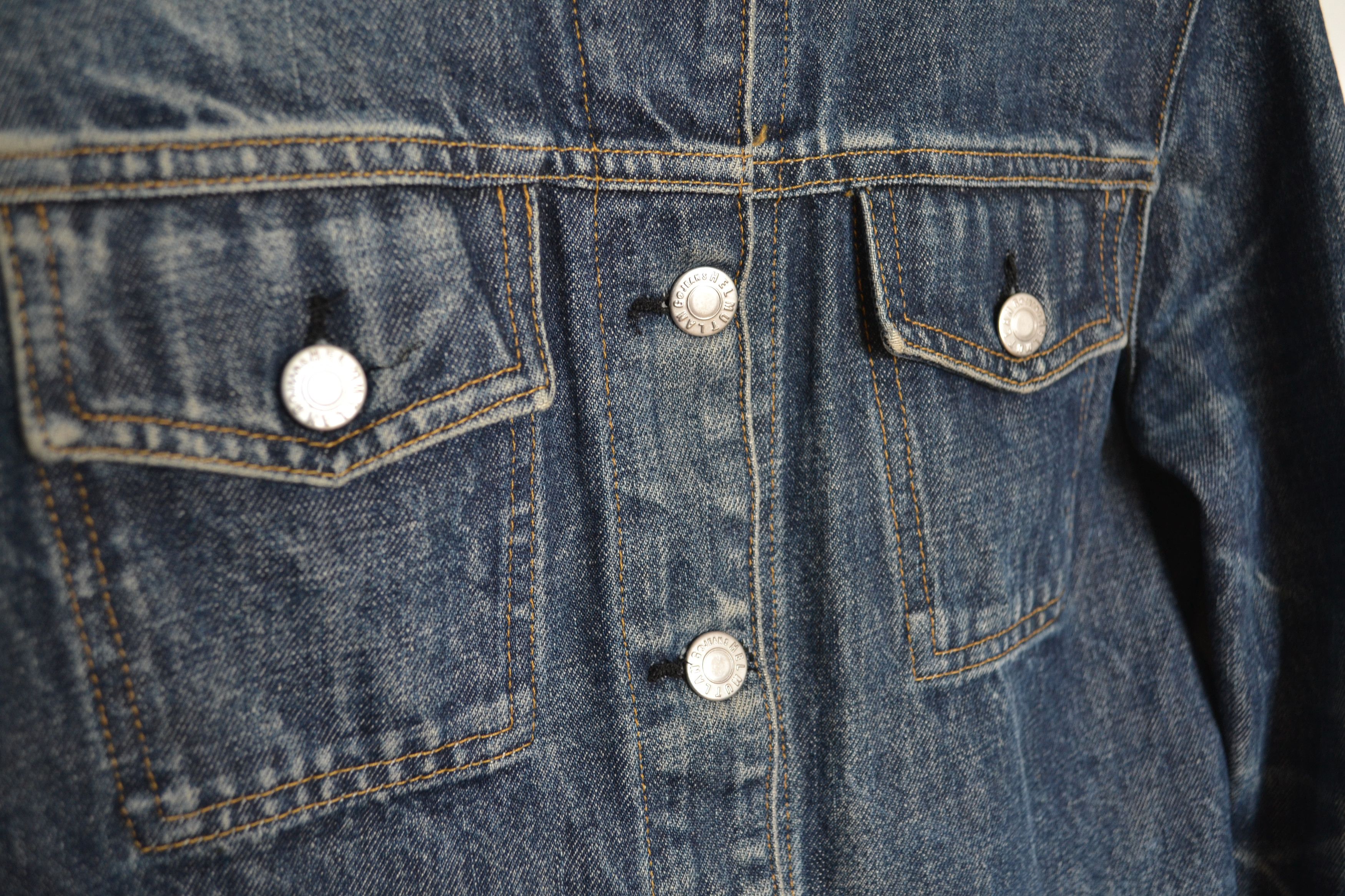 Helmut Lang Helmut Lang Denim Jacket Distressed 1996 Vintage Blue Size US XS / EU 42 / 0 - 6 Thumbnail