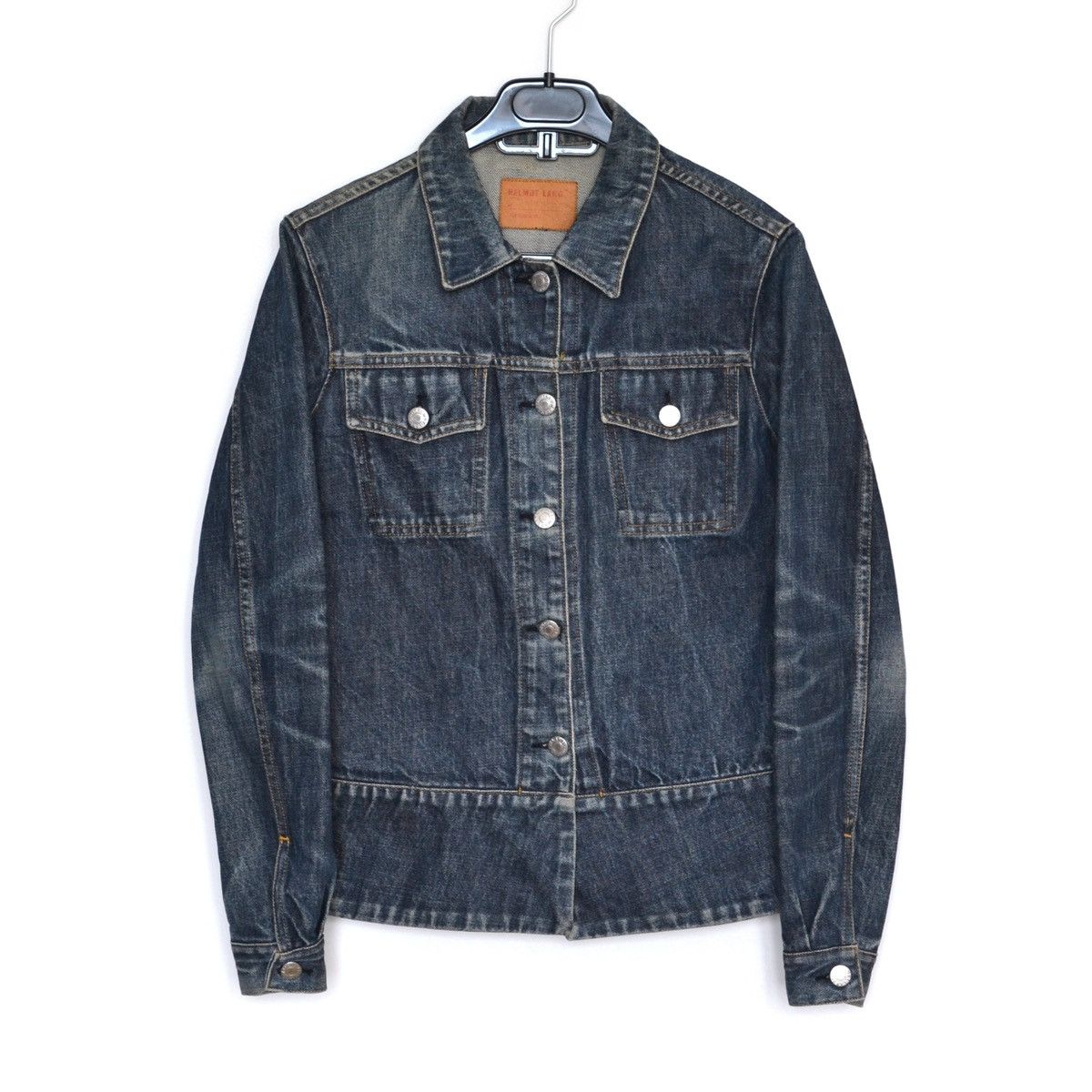 image of Denim Jacket Distressed 1996 Vintage, Men's (Size XS)