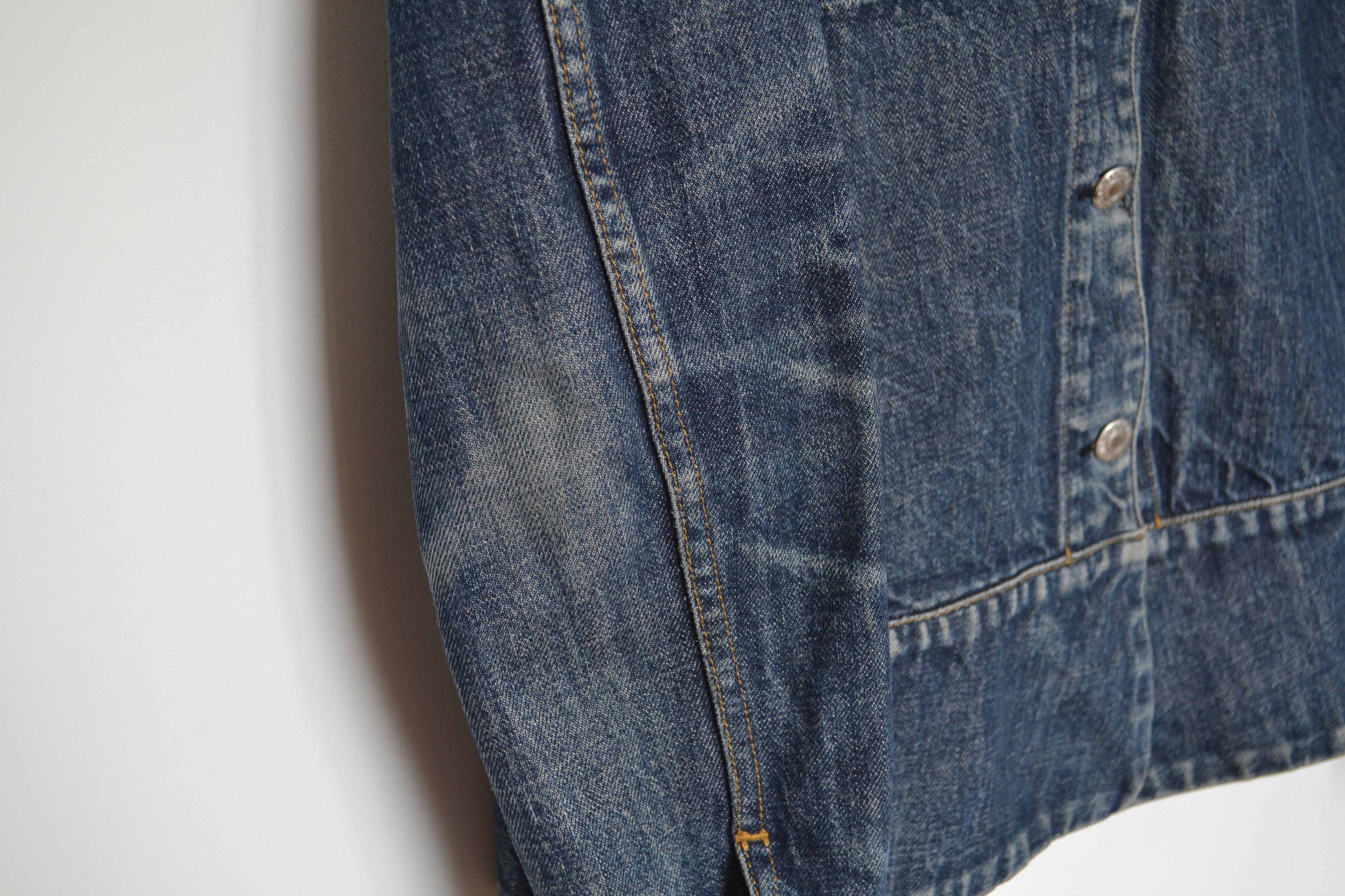 Helmut Lang Helmut Lang Denim Jacket Distressed 1996 Vintage Blue Size US XS / EU 42 / 0 - 9 Thumbnail