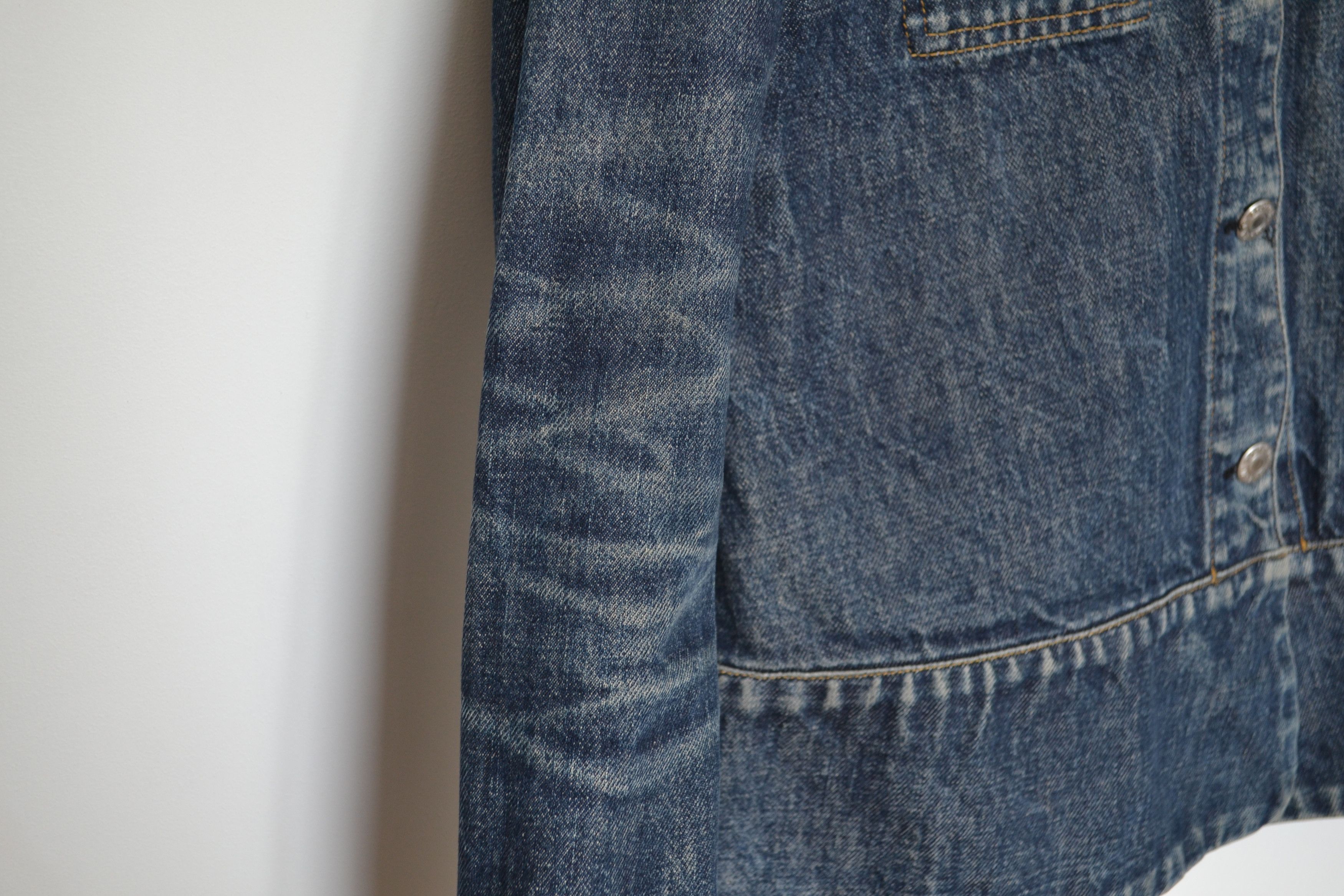 Helmut Lang Helmut Lang Denim Jacket Distressed 1996 Vintage Blue Size US XS / EU 42 / 0 - 7 Thumbnail