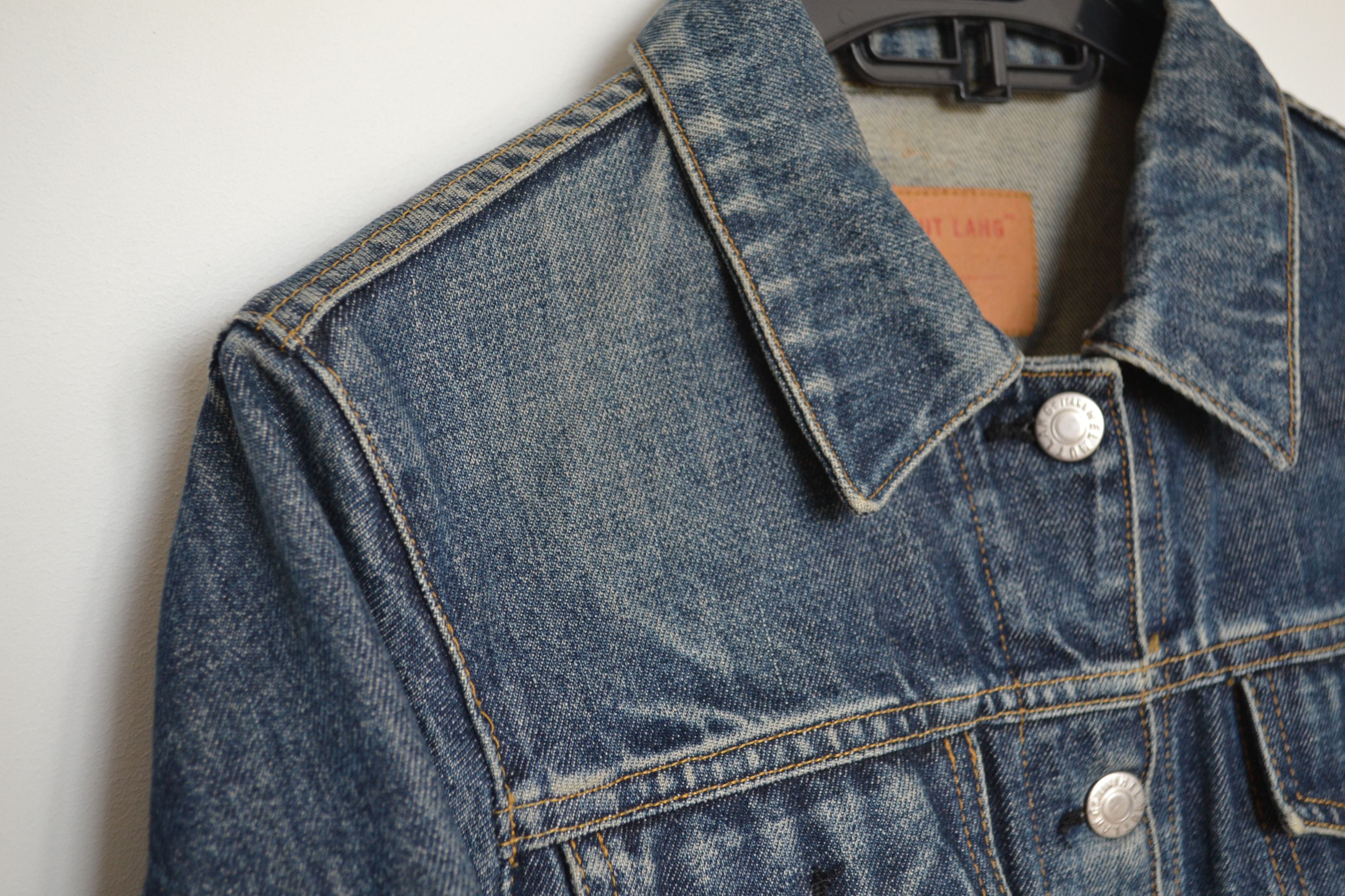 Helmut Lang Helmut Lang Denim Jacket Distressed 1996 Vintage Blue Size US XS / EU 42 / 0 - 5 Thumbnail