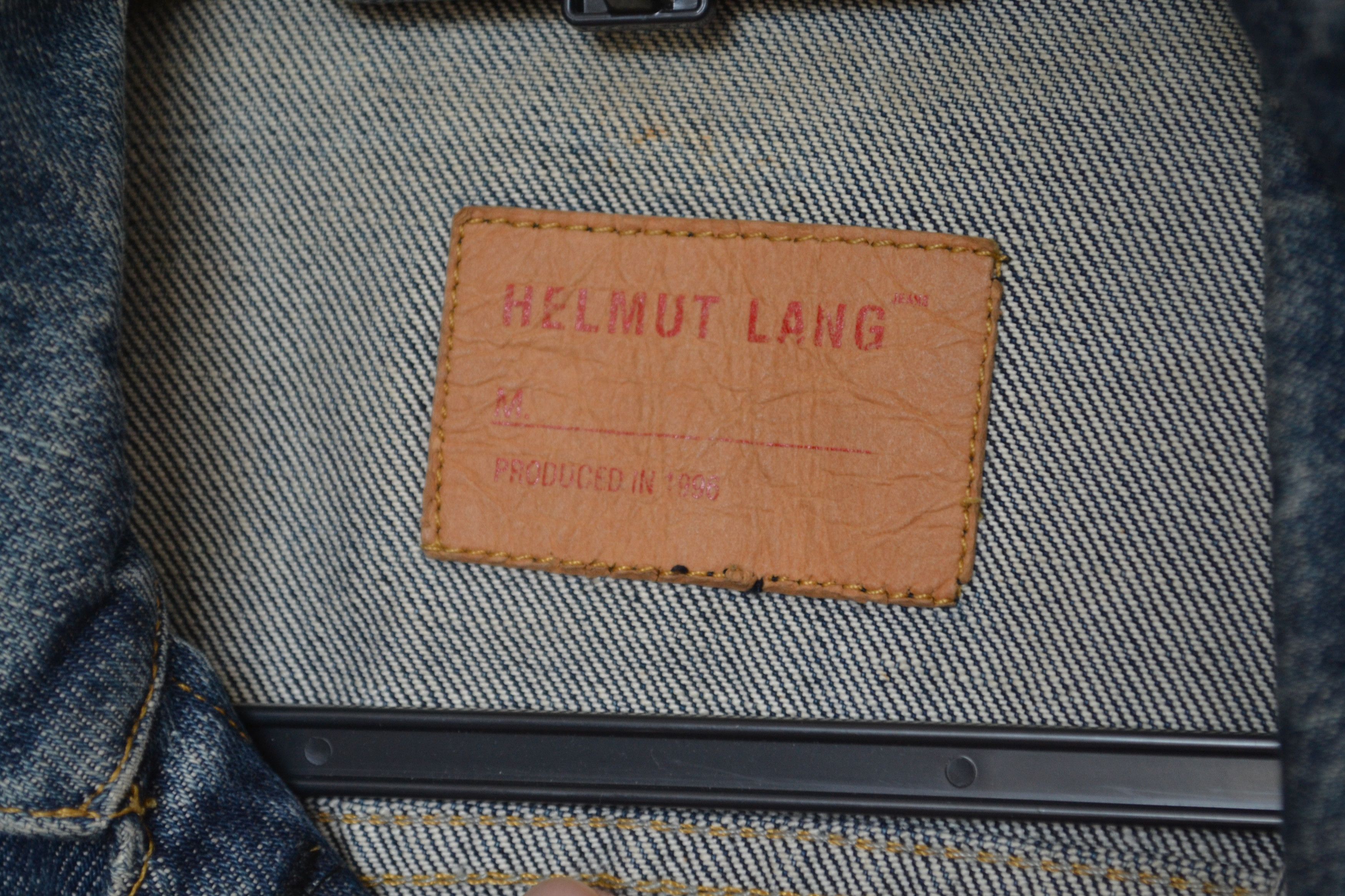 Helmut Lang Helmut Lang Denim Jacket Distressed 1996 Vintage Blue Size US XS / EU 42 / 0 - 2 Thumbnail