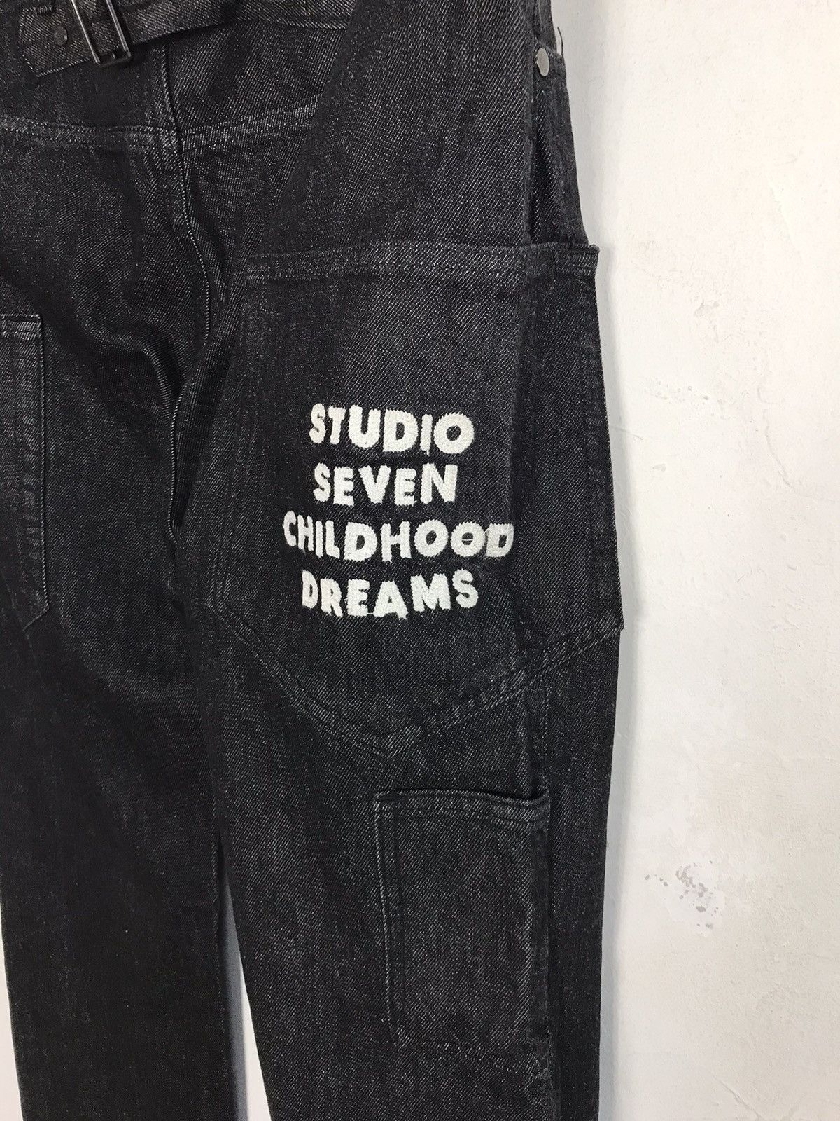 Japanese Brand Studio Seven Childhood Dream Tactical Pocket Jeans Size US 35 - 11 Thumbnail