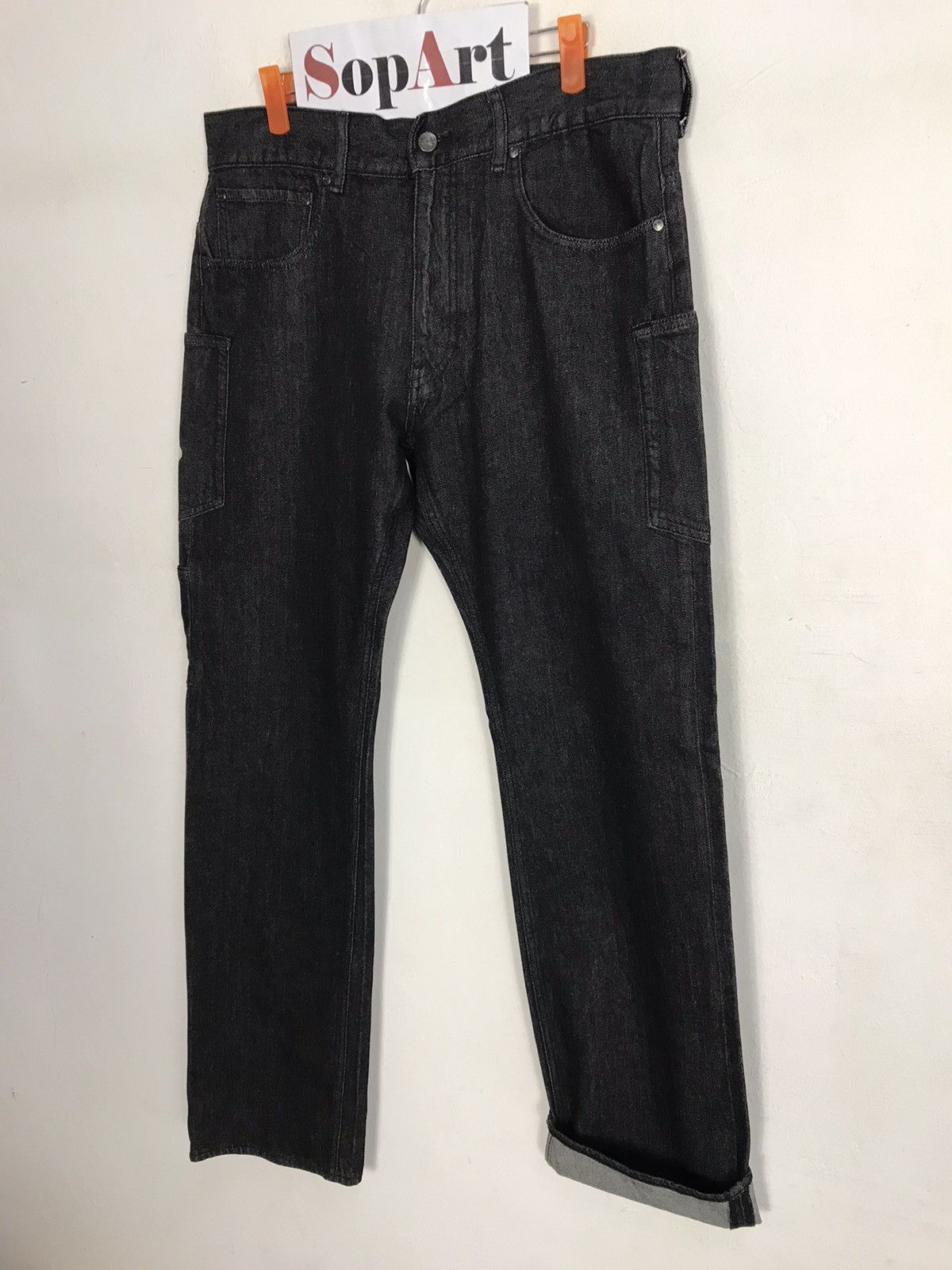 Japanese Brand Studio Seven Childhood Dream Tactical Pocket Jeans Size US 35 - 4 Thumbnail