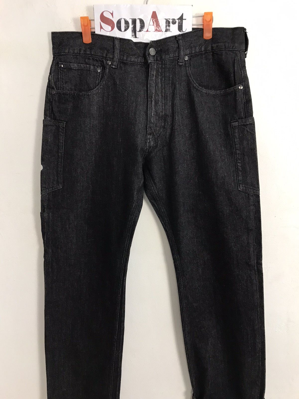 Japanese Brand Studio Seven Childhood Dream Tactical Pocket Jeans Size US 35 - 3 Thumbnail