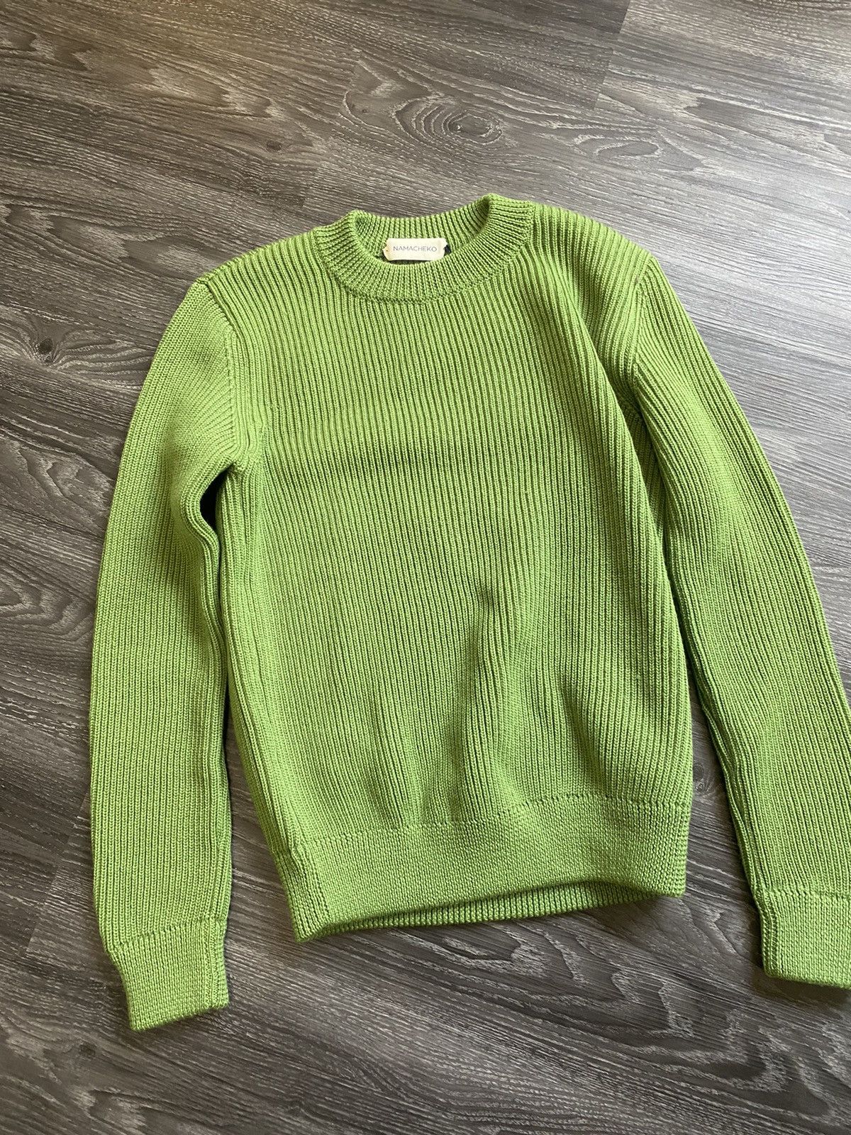 image of Namacheko Aw18 Classic Ribbed Knit in Lime, Men's (Size XS)