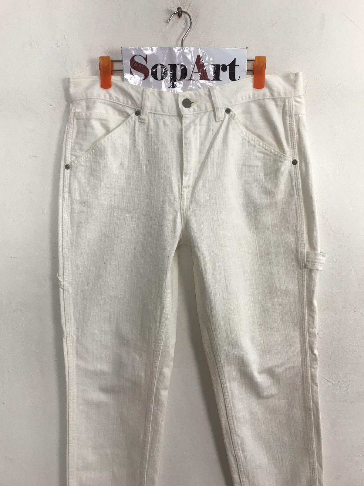 Japanese Brand × Uniqlo Uniqlo Carpenter Denim Tactical Cargo Pants Size US 33 - 3 Thumbnail