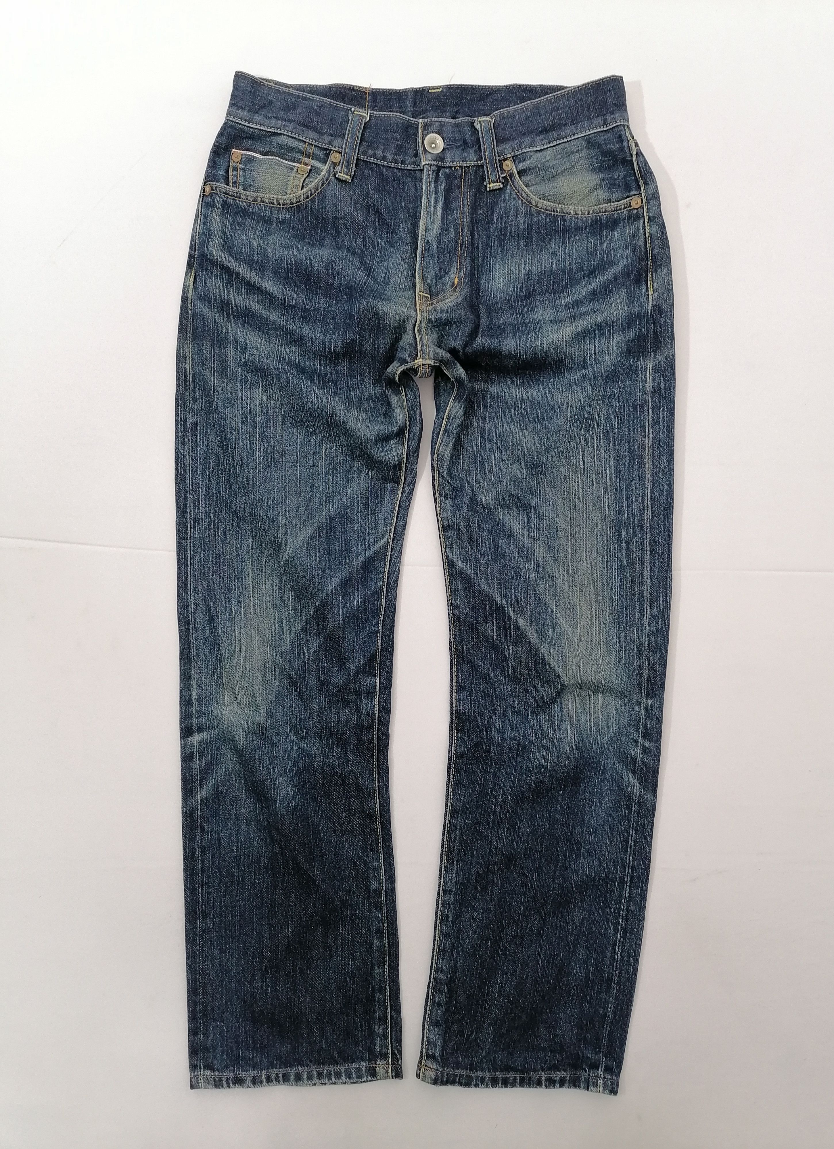 Uniqlo Uniqlo Regular Fit Straight Selvedge Denim Jeans Size US 32 / EU 48 - 2 Thumbnail