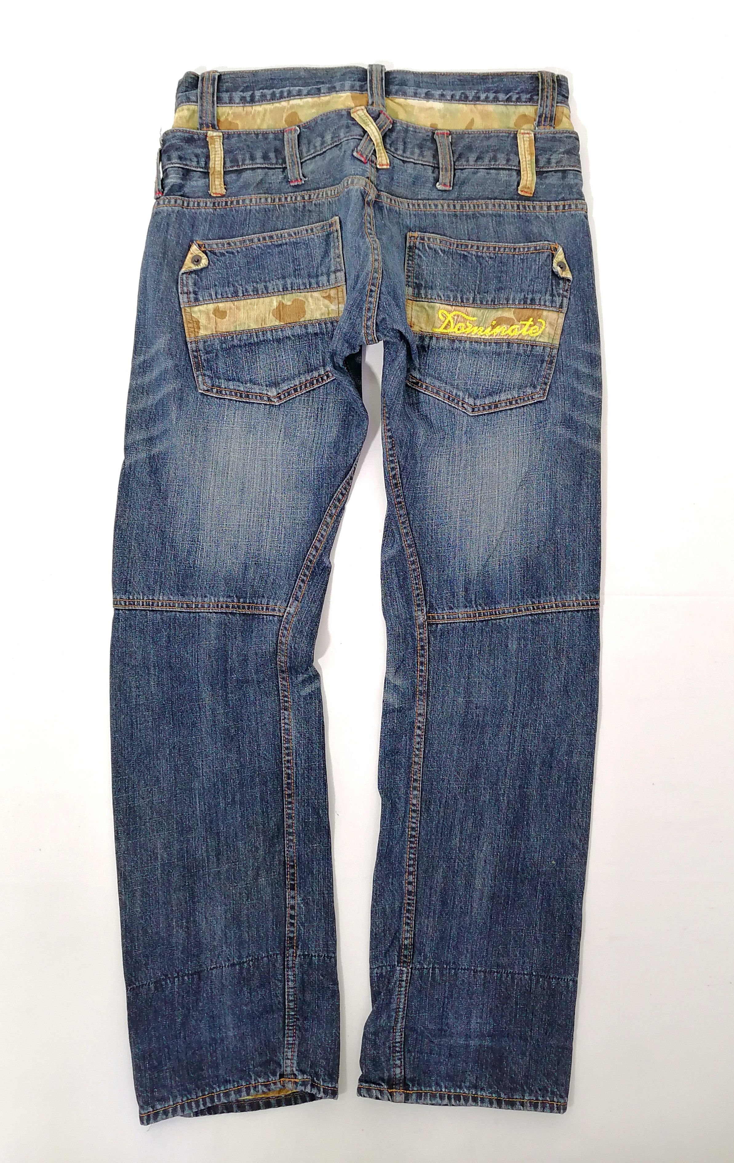 Other Dominate Handcrafted Jeans Double Waist Denim Jeans Size US 33 - 3 Thumbnail