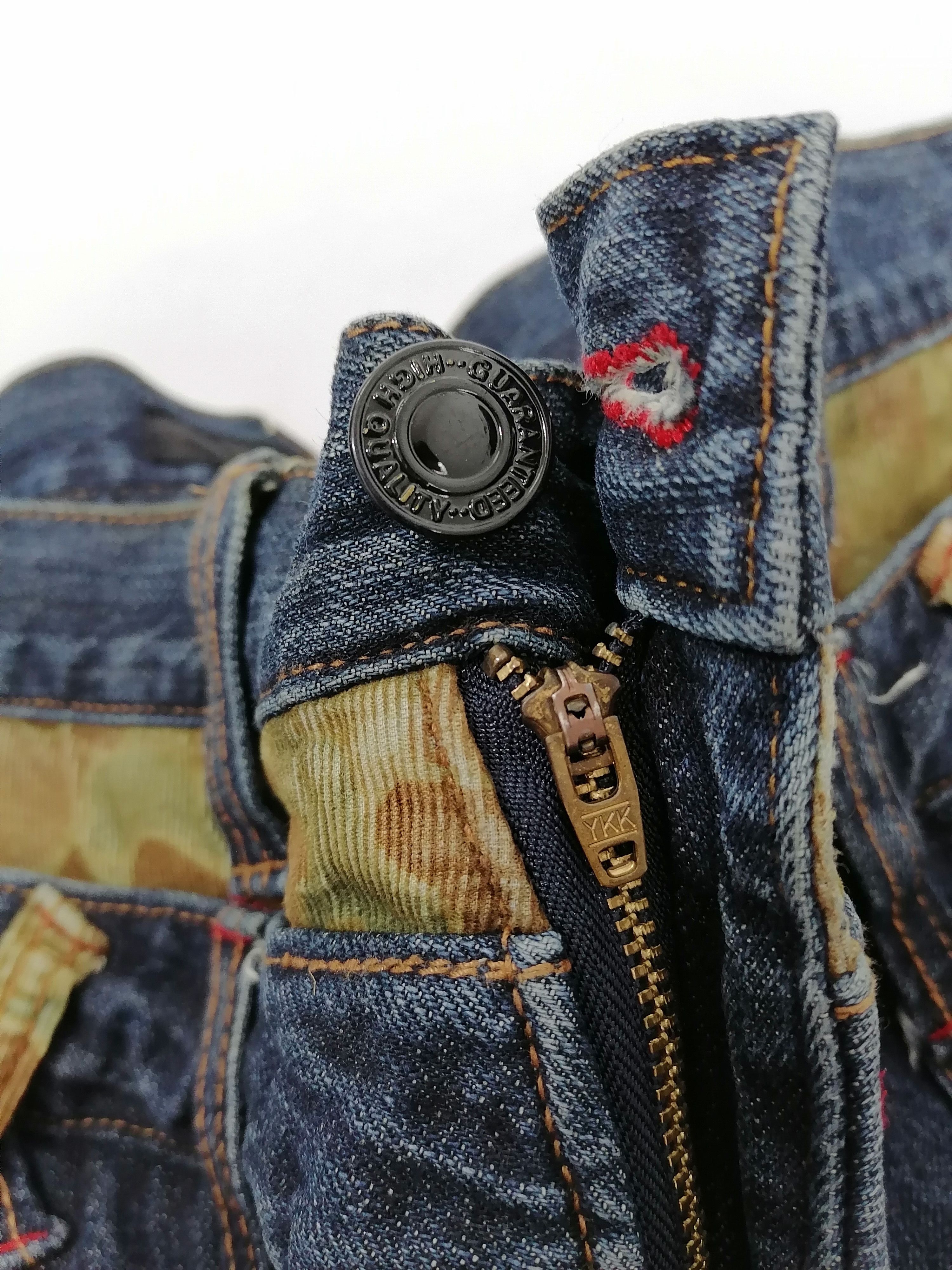 Other Dominate Handcrafted Jeans Double Waist Denim Jeans Size US 33 - 5 Thumbnail