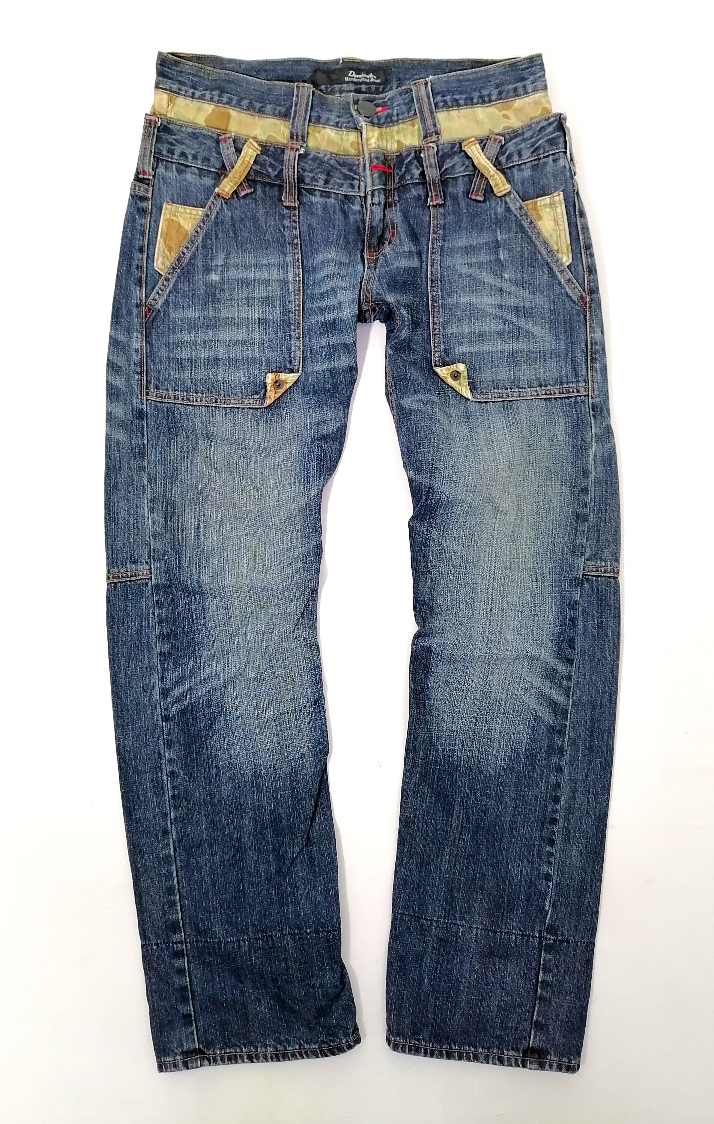 Other Dominate Handcrafted Jeans Double Waist Denim Jeans Size US 33 - 2 Thumbnail